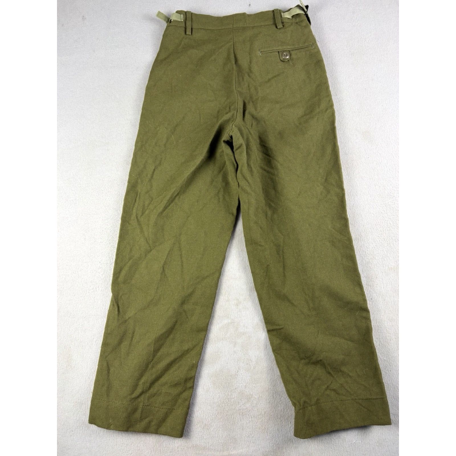 Vintage VINTAGE Army Green Wool Pants M-1951 Size XS Regular Straight Leg Workwear Mens Size US 27 - 4 Thumbnail