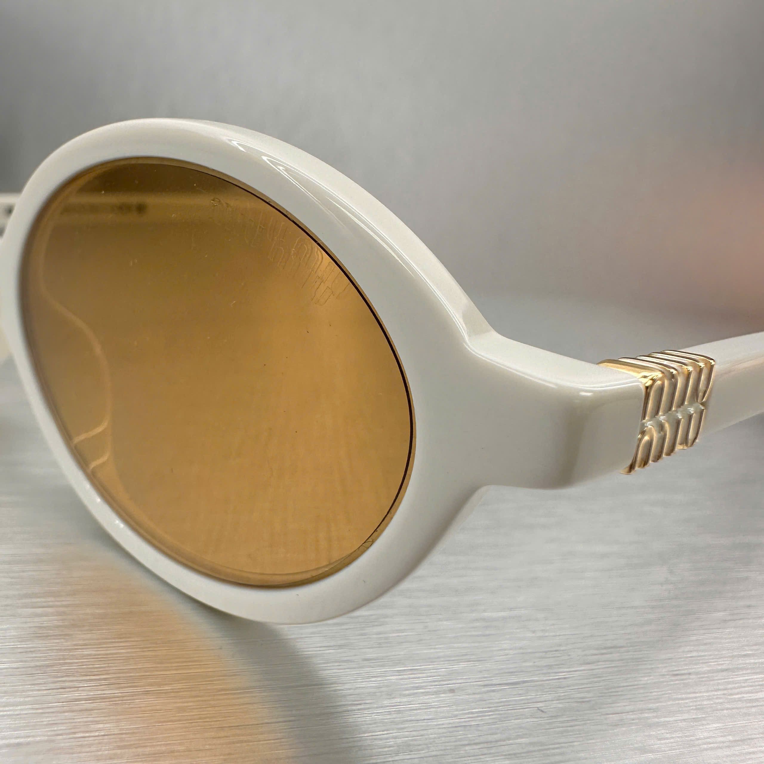 Miu Miu MIU MIU MU 04ZS 14240D Eyewear WHITE Size ONE SIZE - 8 Thumbnail