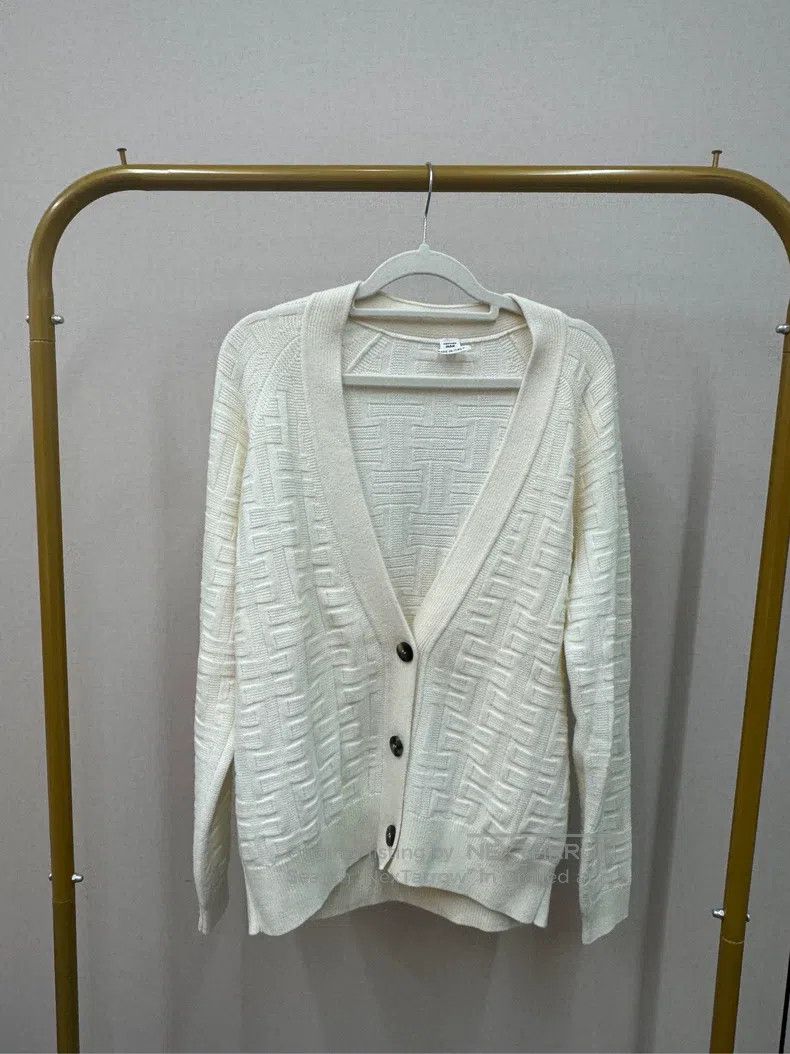 Hermes Classic Dark Pattern Knit Cardigan