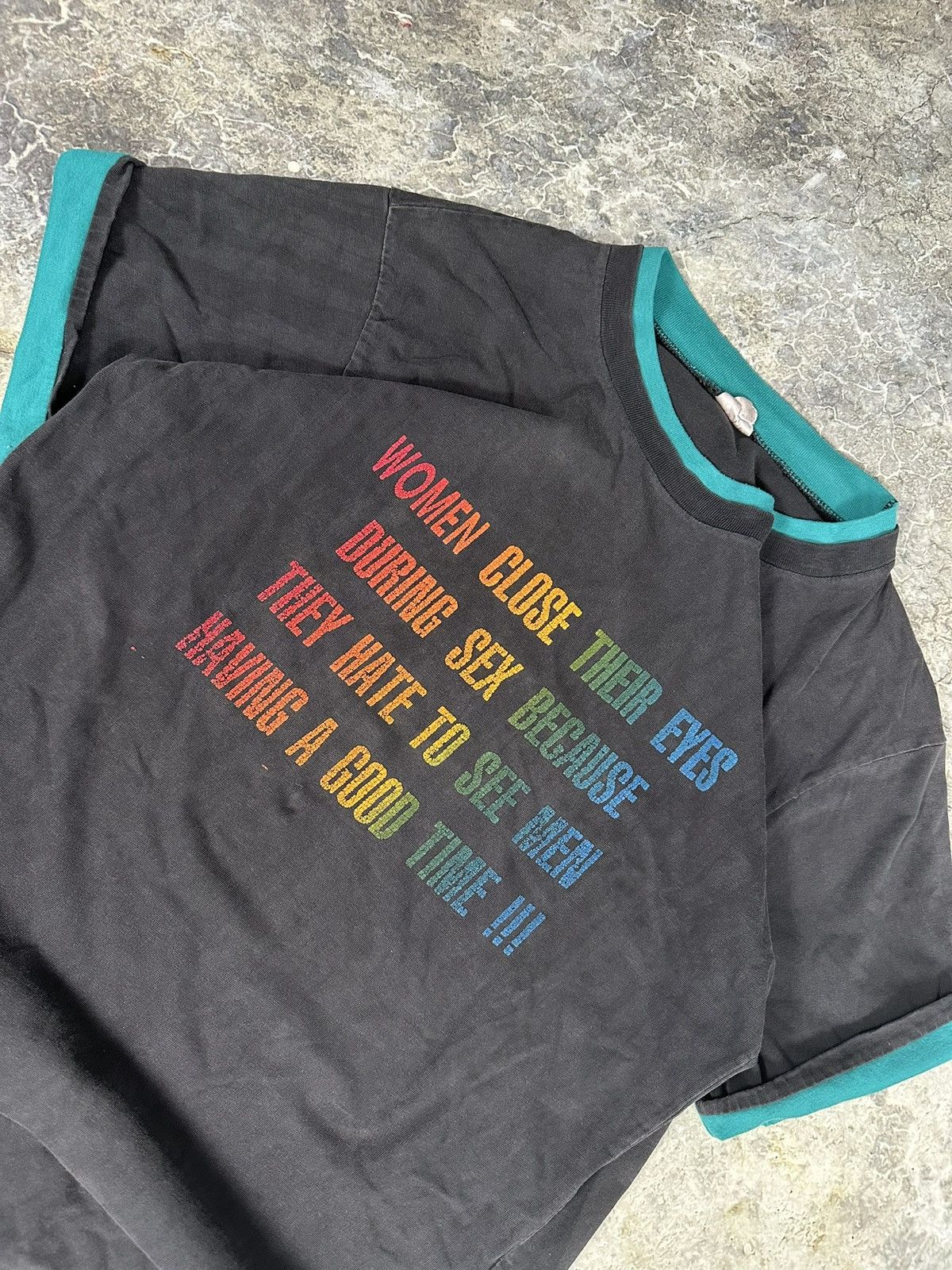 Vintage Vintage Ironic tee Size US L / EU 52-54 / 3 - 3 Thumbnail