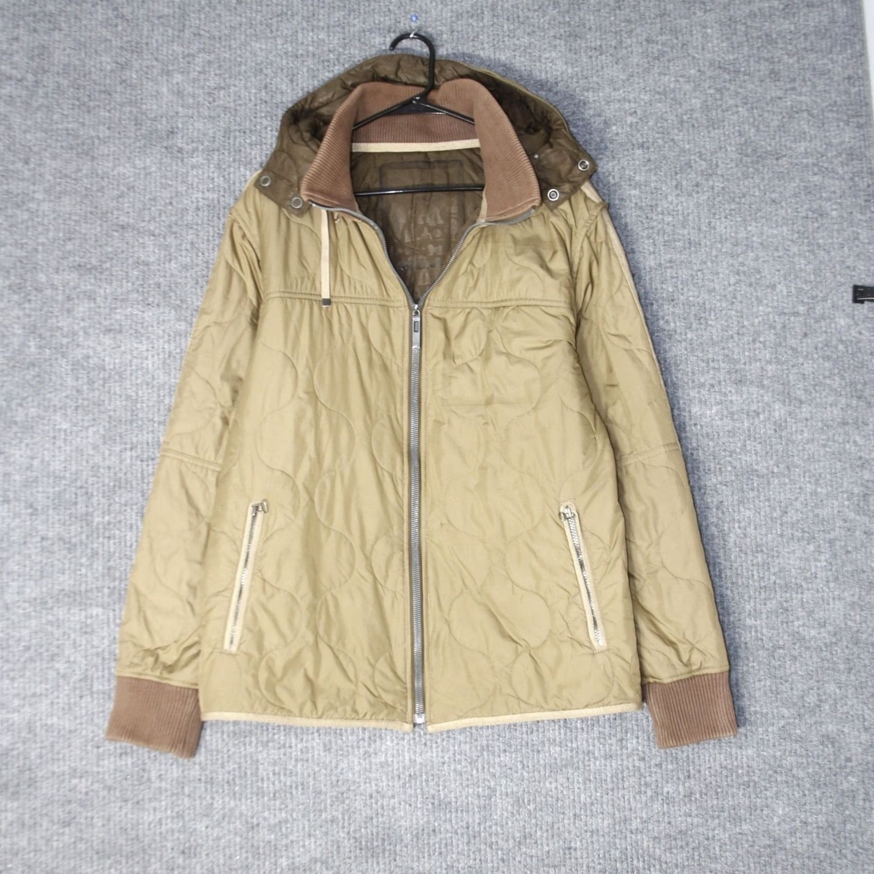 Prana Prana Quilted Jacket Mens XL Tan Hooded Zip Puffer Techwear Primaloft Scapegoat Size US XL / EU 56 / 4 - 2 Thumbnail