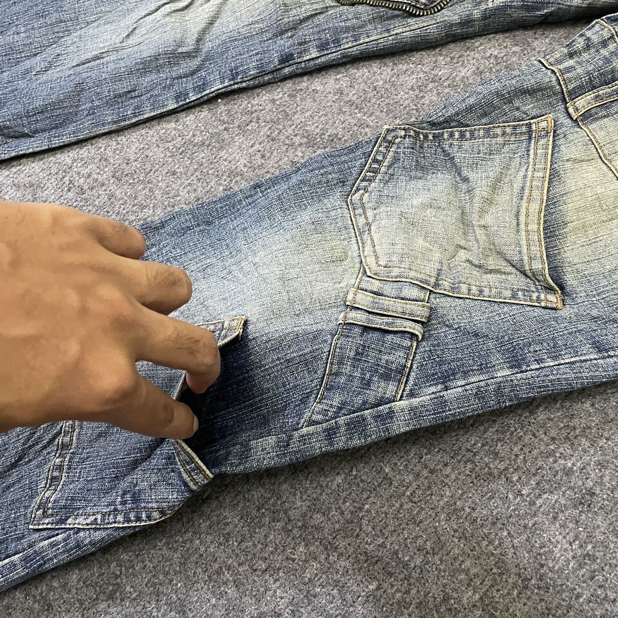 If Six Was Nine × Japanese Brand × Voodoo Tactical Ryu Ryu Bondage Multi Pockets Flare Jeans Size US 31 - 3 Thumbnail