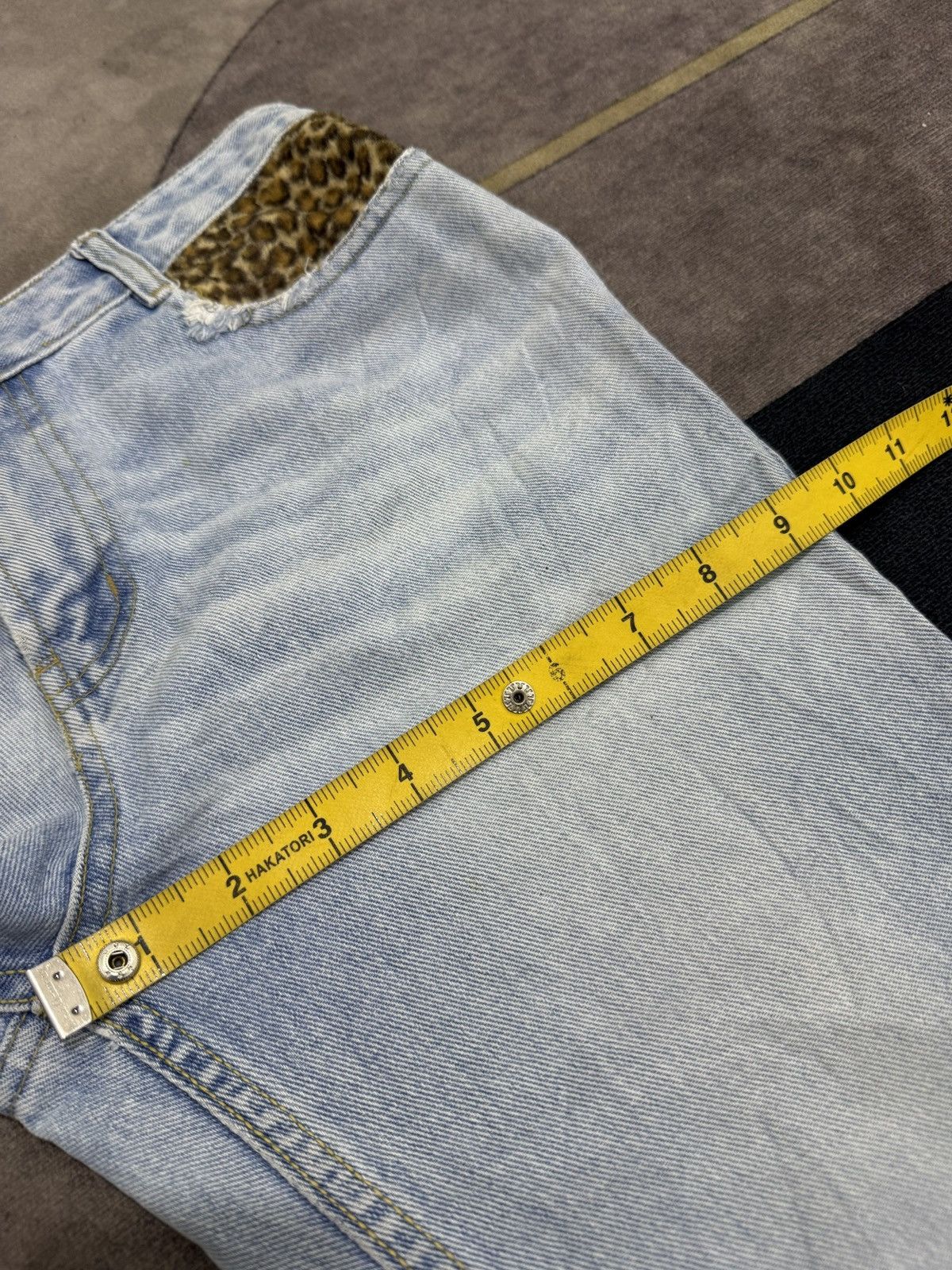 If Six Was Nine JASSIE FLARE LEO PARD IFSIX DENIM PANTS Size US 29 - 10 Thumbnail