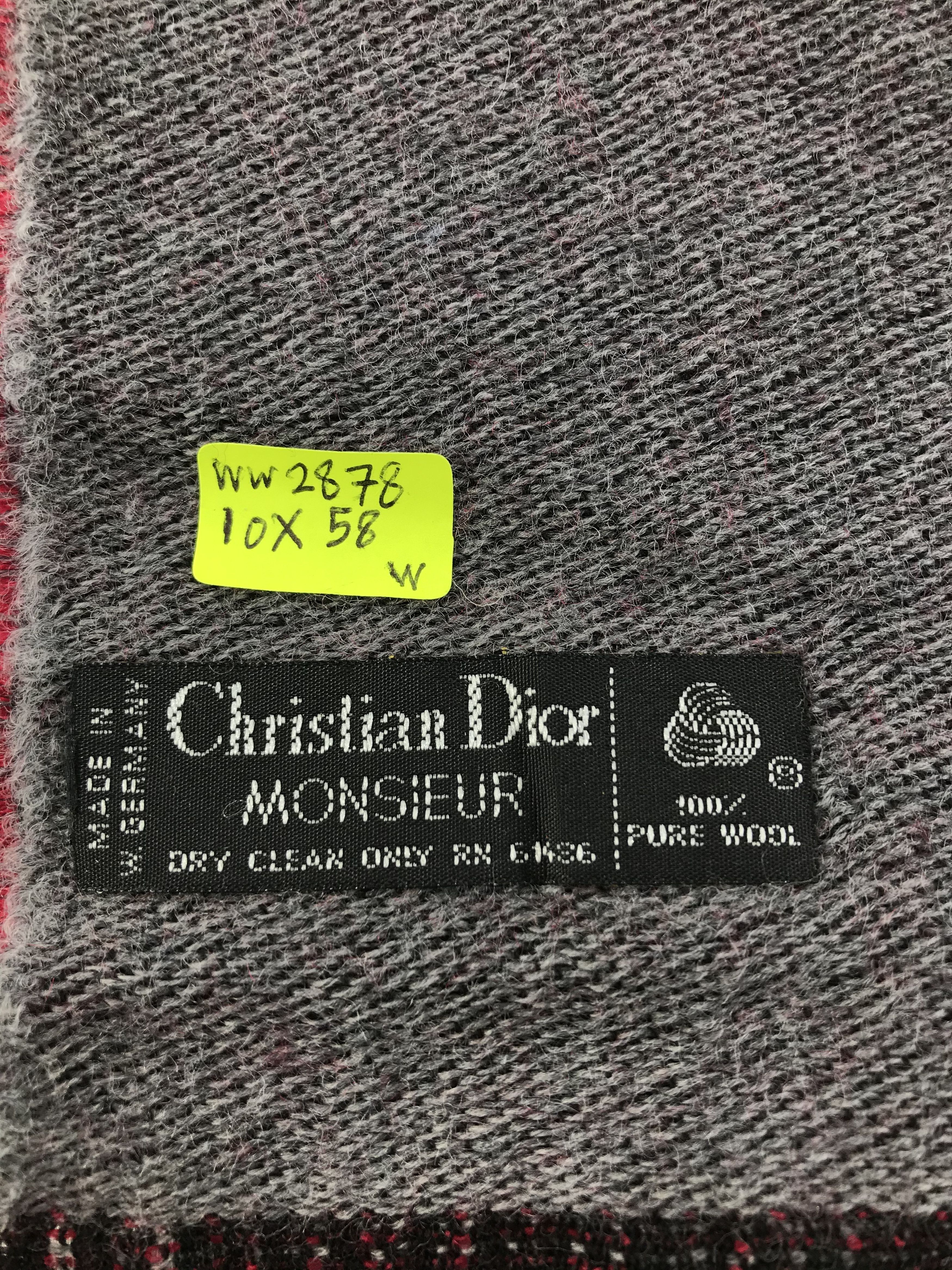 Vintage Christian Dior Monsieur Scarf / Muffler / Neckwear - WW2878 Size ONE SIZE - 5 Thumbnail