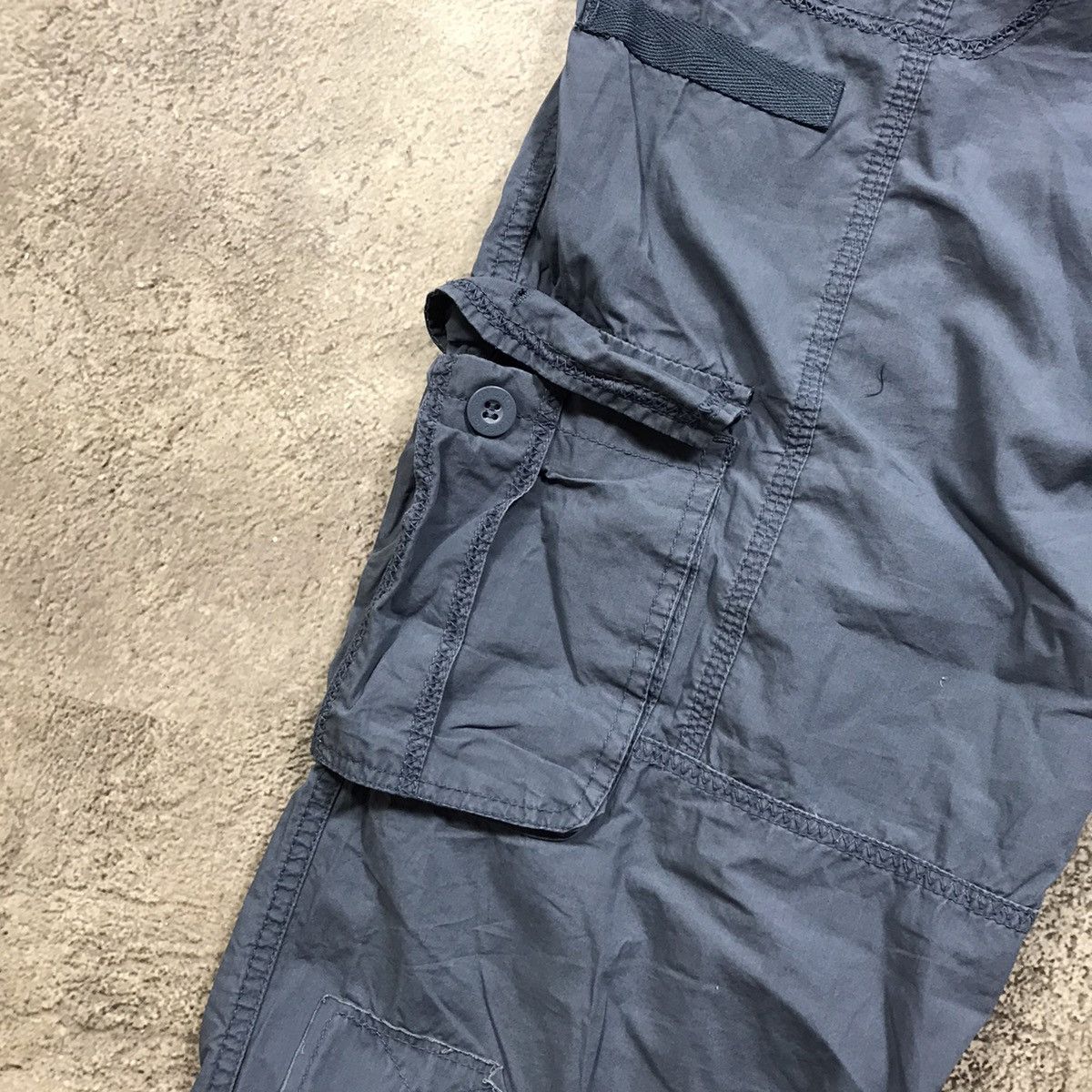 Vintage Vintage 90s Baggy Cargo Pants Distressed Parachute Grunge 31 Size 31" - 3 Thumbnail