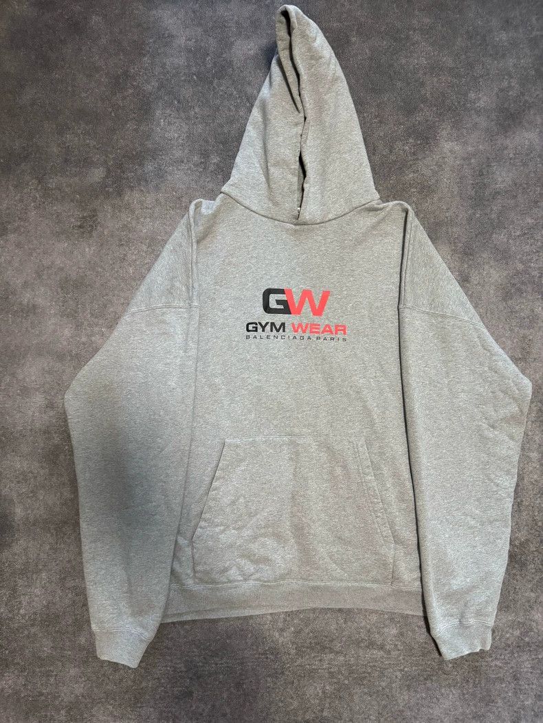 Balenciaga Balenciaga Classic GW chest letter logo gray hoodie Size US XS / EU 42 / 0 - 1 Thumbnail
