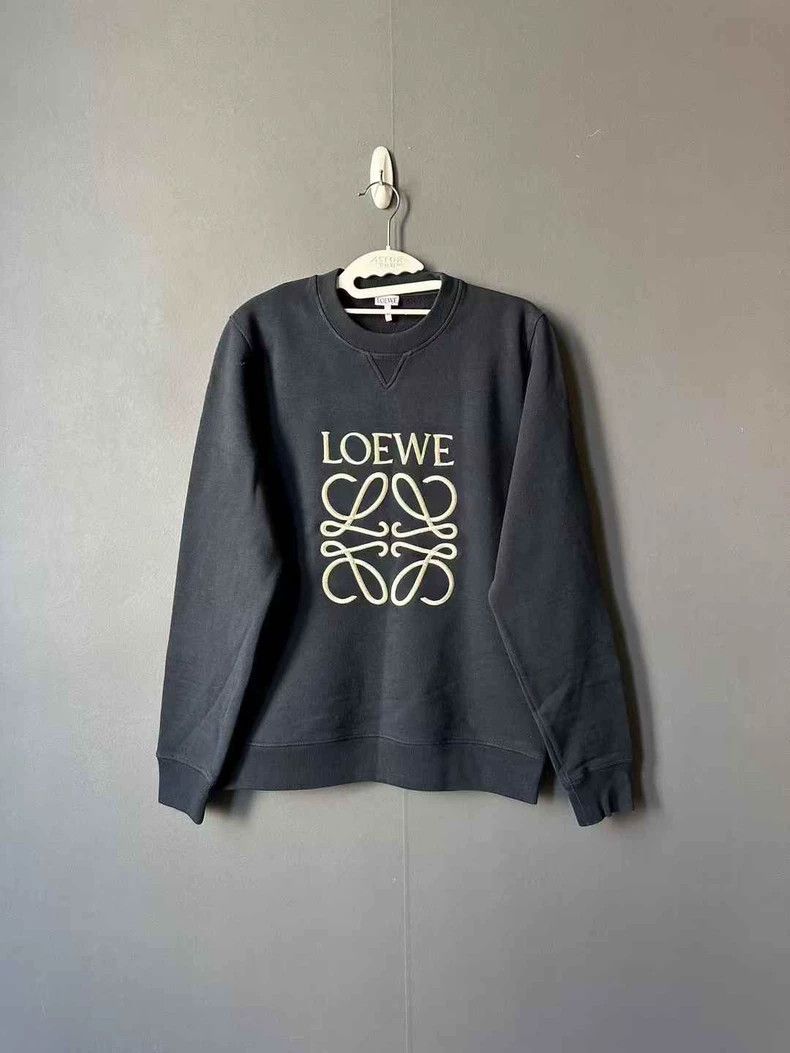 Loewe LOEWE Dark blue embroidered logo hoodie Size M / US 6-8 / IT 42-44 - 1 Thumbnail