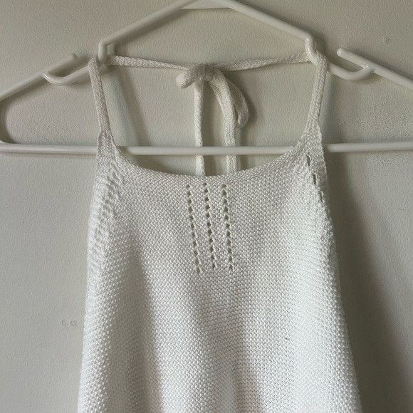Garage Garage White Knit Halter Top Size M / US 6-8 / IT 42-44 - 2 Thumbnail