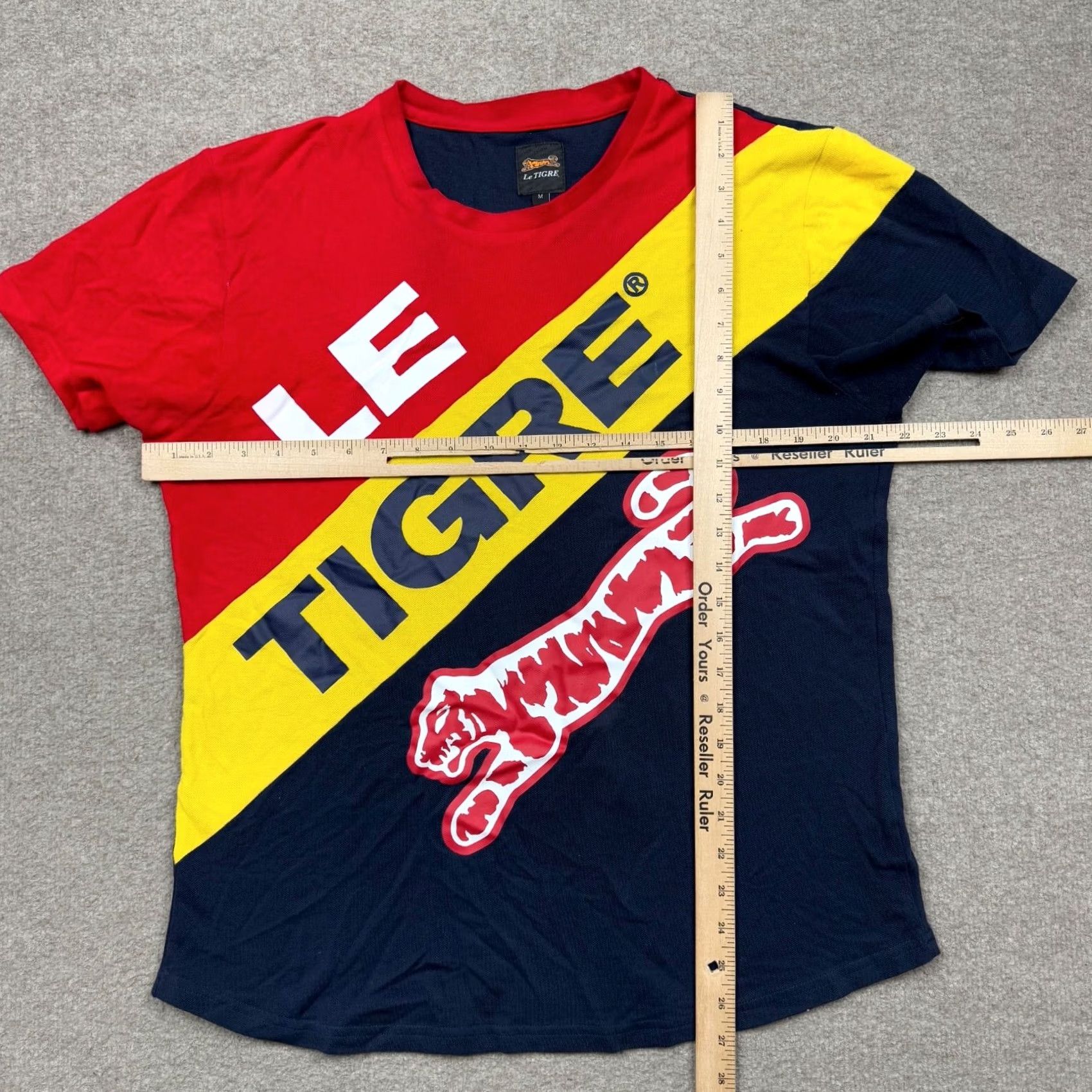 Spell Le Tigre Mens T Shirt Colorblock Logo Short Sleeve Blue M Shirt Mens Colorful 2020s Size US M / EU 48-50 / 2 - 6 Thumbnail