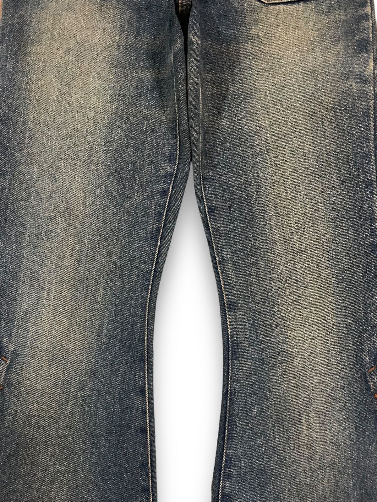 Le Grande Bleu (L.G.B.) Vintage Japanese Brand Mud Wash Flare Bell Bottom Jeans Size 27" / US 4 / IT 40 - 6 Thumbnail