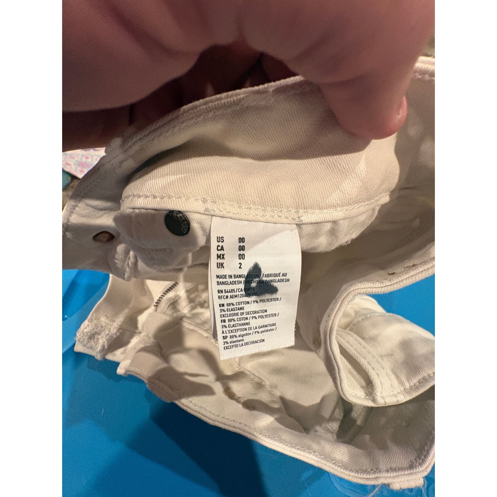 American Eagle Outfitters American Eagle Outfitters White Denim Shorts Women’s Size 00 Size 24" / US 00 / IT 34 - 5 Thumbnail