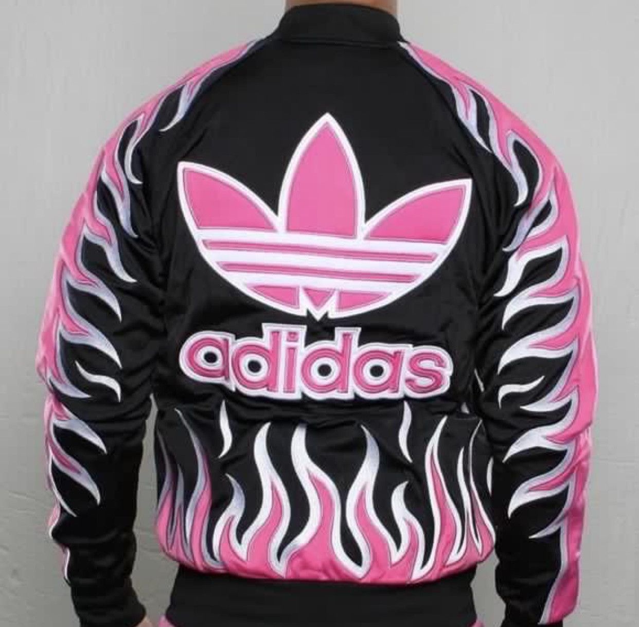 Adidas Rare Item Adidas Jacket x Jeremy Scott Pink Flame Size XS / US 0-2 / IT 36-38 - 12 Thumbnail