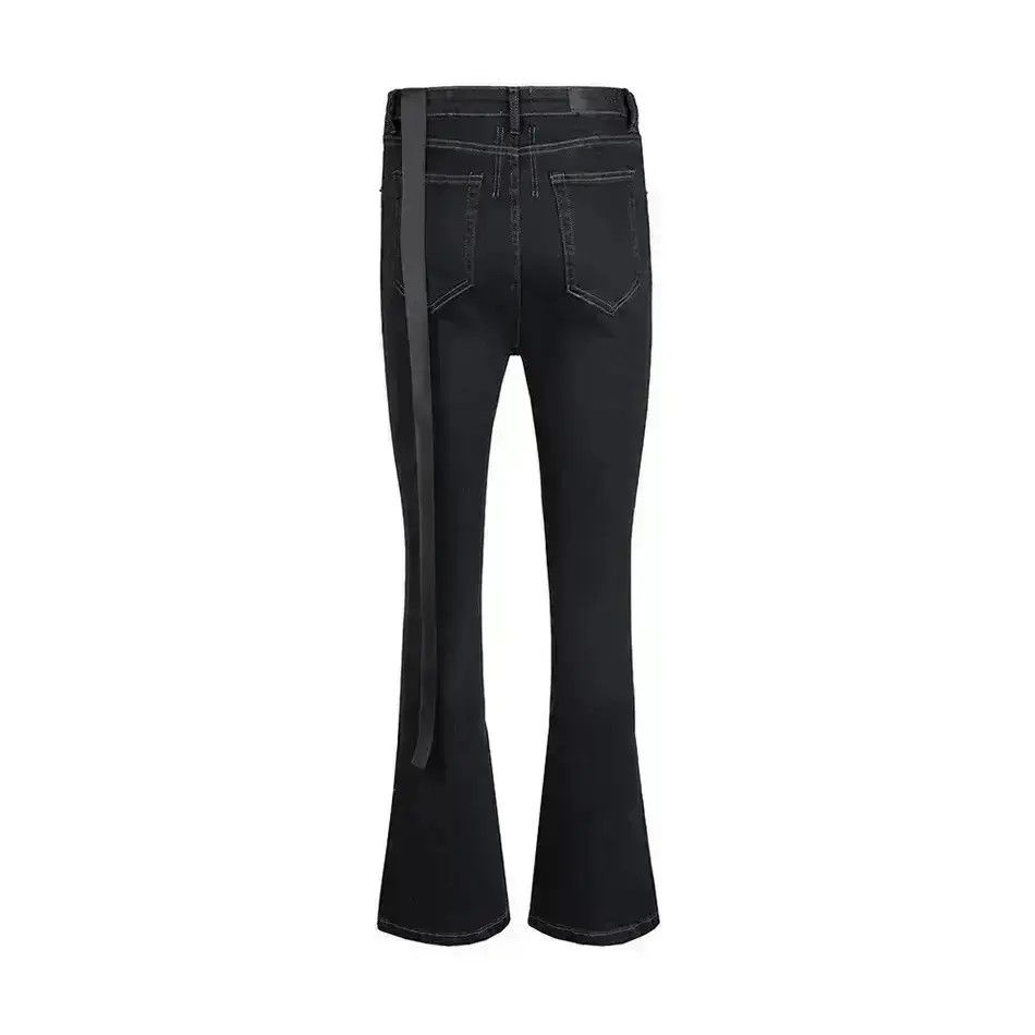 Japanese Brand Y2K Flared Jeans Ribbons Straight Baggy Casual Pants Size US 30 / EU 46 - 4 Thumbnail