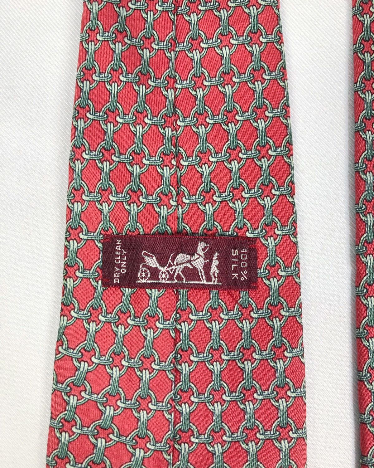 Hermes Rare Vintage Hermes Silk Tie Size ONE SIZE - 7 Thumbnail