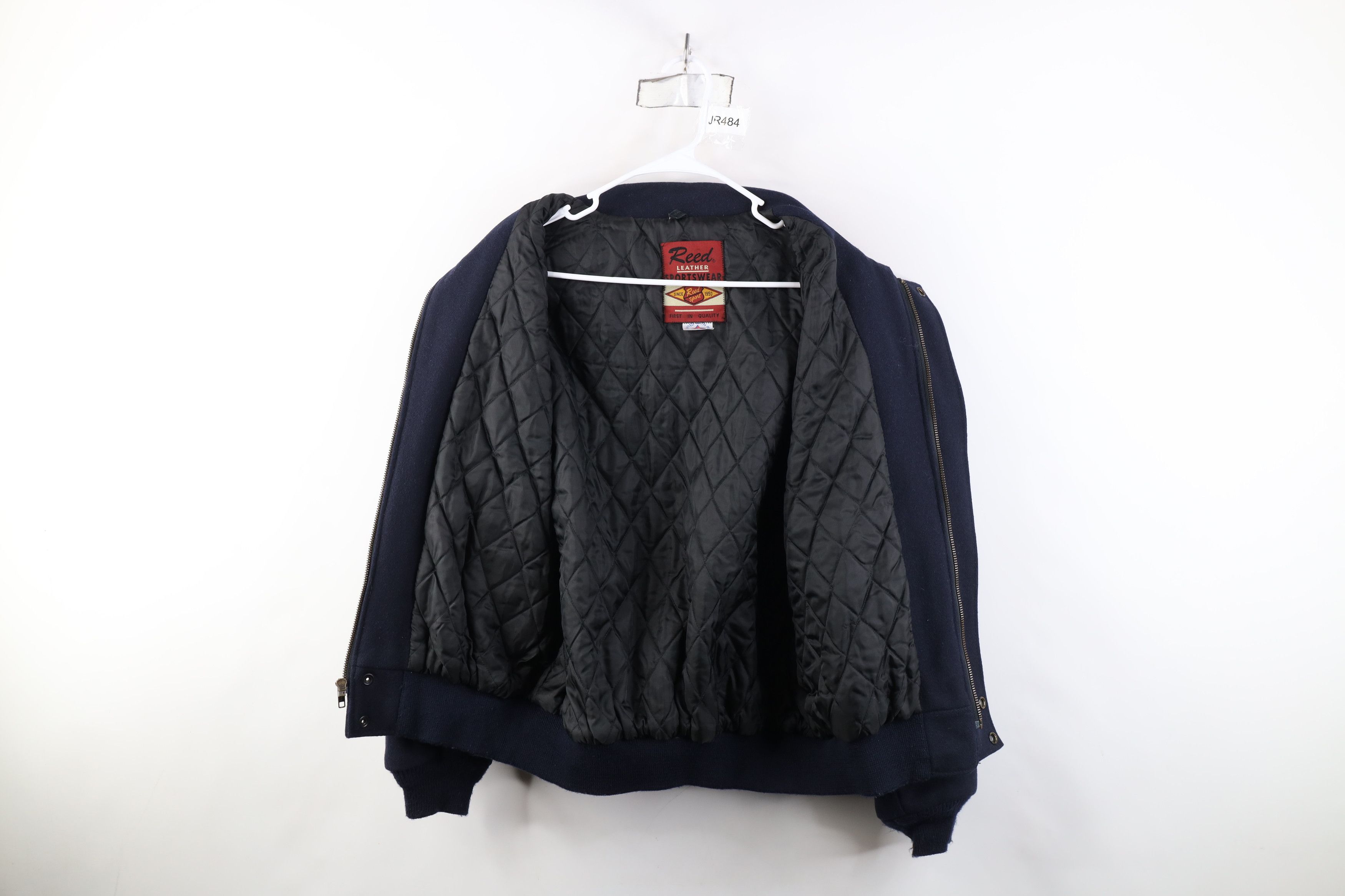Vintage Vintage 80s 90s Streetwear Varsity Bomber Jacket Blue USA Size US XL / EU 56 / 4 - 9 Thumbnail