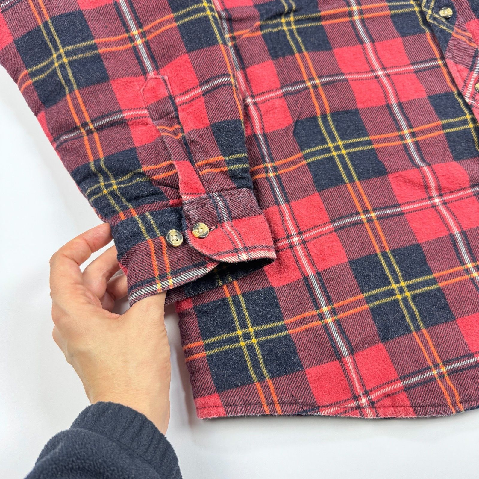 Flannel Quilted Lined Flannel Shacket Shirt Jacket Red Plaid Size US XL / EU 56 / 4 - 5 Thumbnail