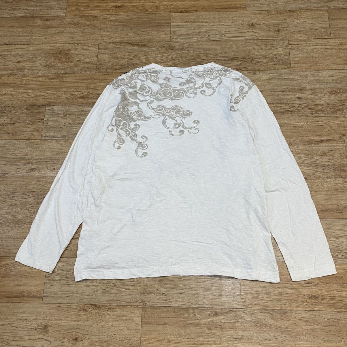 Japanese Brand 2000s KU Tee Style Sukajan Long Sleeve Tshirt Size US L / EU 52-54 / 3 - 9 Thumbnail