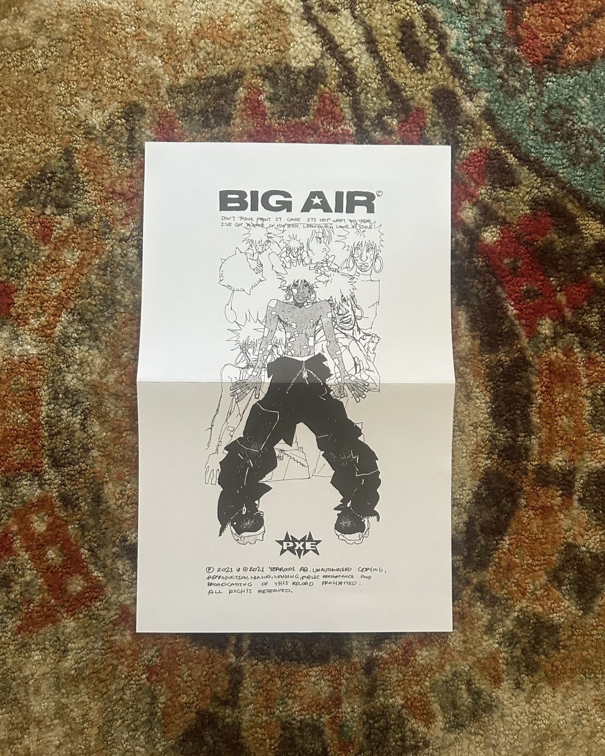 Drain Gang × Sad Boys Ecco2k for Drain Gang PXE CD (1st Burn) + Poster Size ONE SIZE - 14 Thumbnail