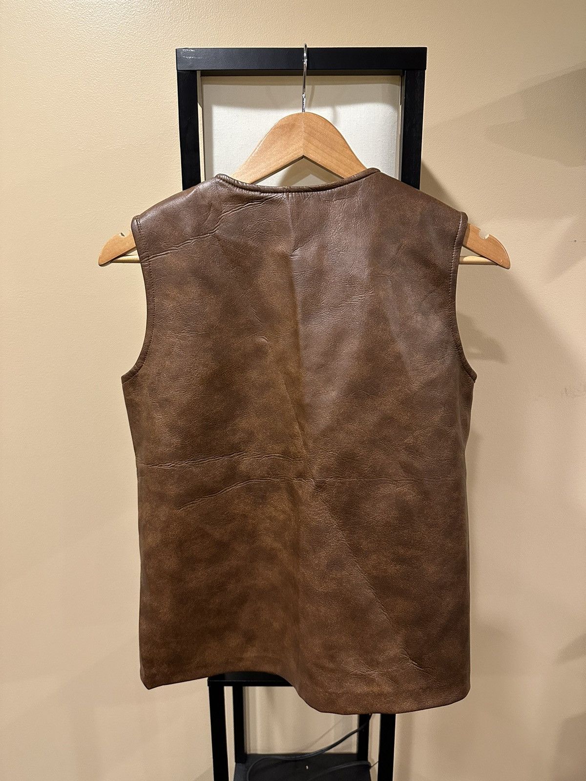 Vintage Vintage Union Made Brown Leather Vest Size M / US 6-8 / IT 42-44 - 2 Thumbnail