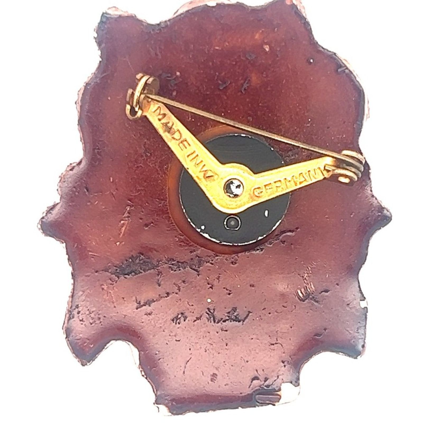 & Other Stories Vintage West German Floral Carved Hand-Painted Flower Brooch Size ONE SIZE - 2 Thumbnail