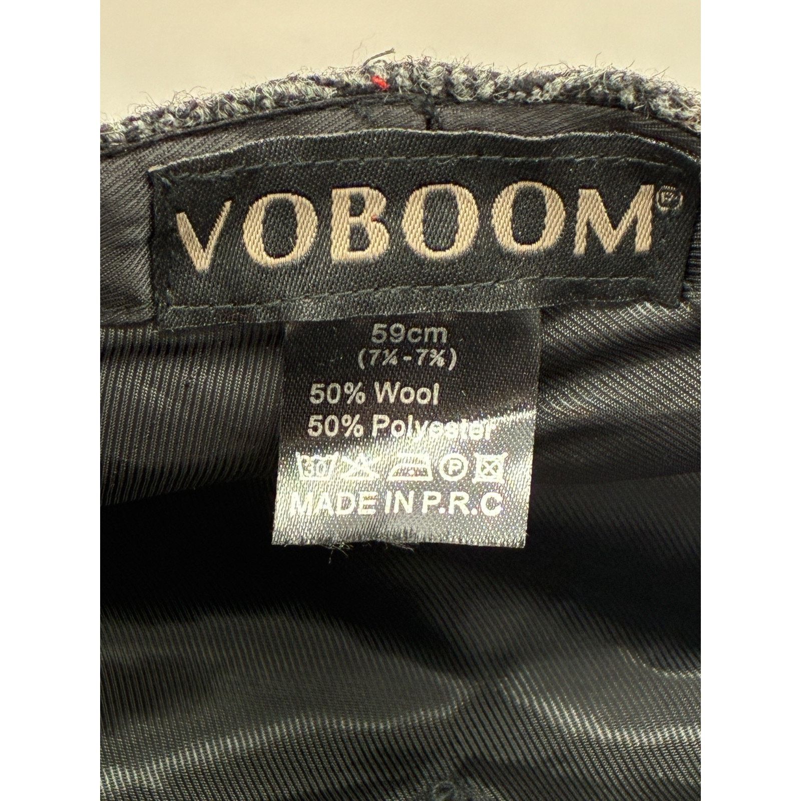 Other VOBOOM Wool Blend Newsboy Cap 59cm Grey Tweed Peaky Blinders Size ONE SIZE - 12 Thumbnail