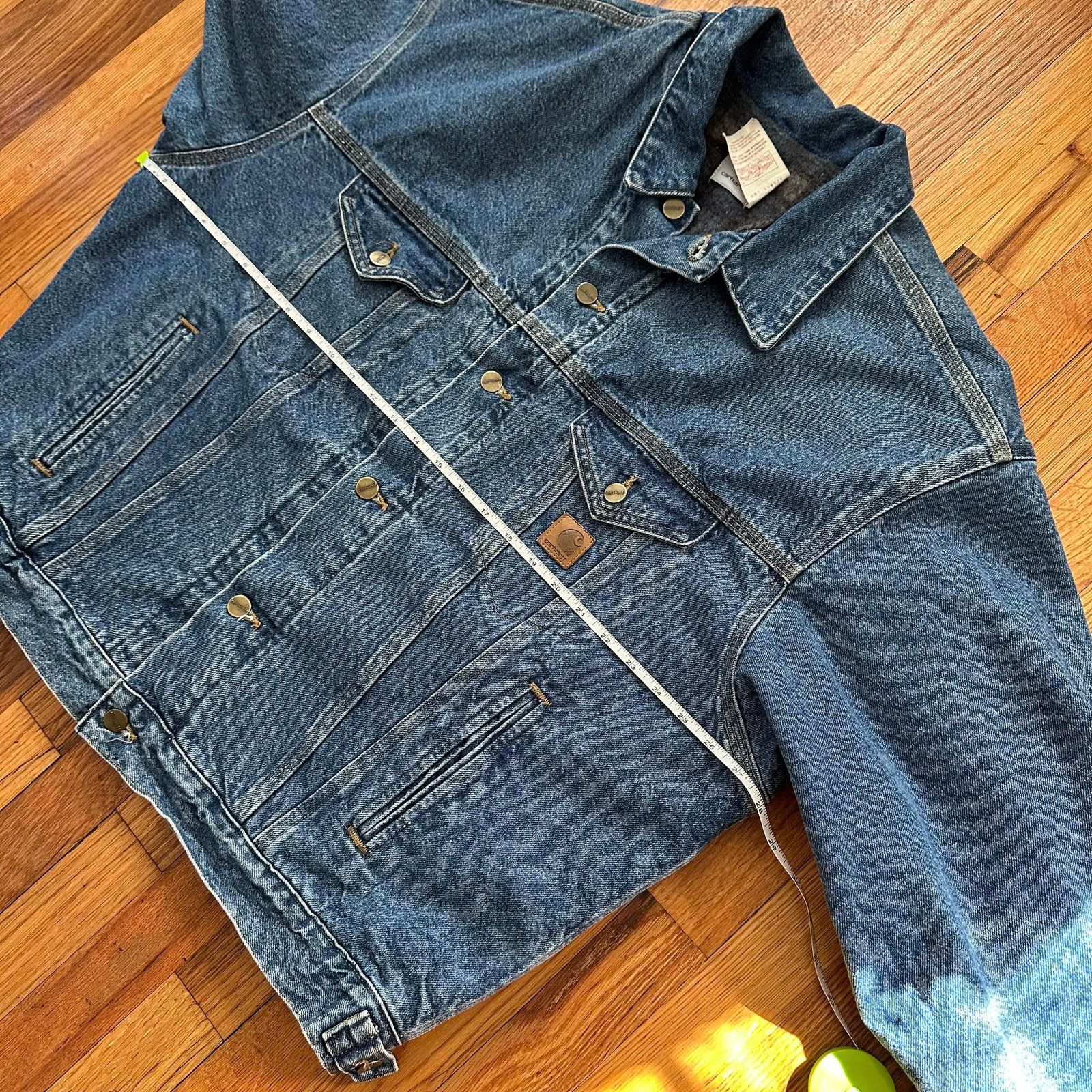 Carhartt Vintage 1997 Carhartt JB0998 Denim Jacket Blanket Lined XL Size US XL / EU 56 / 4 - 14 Thumbnail