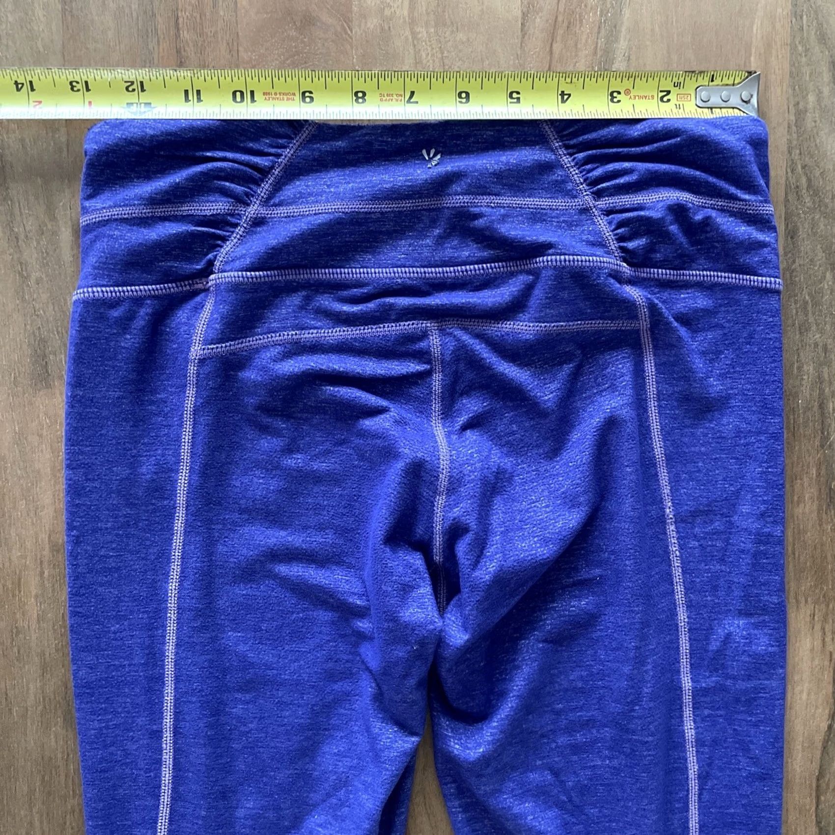 Athleta Athleta Women Small 26x20 Yoga Pants Compression Heathered Purple Cropped Active Size 28" / US 6 / IT 42 - 4 Thumbnail