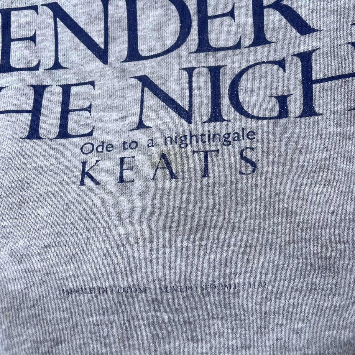 Vintage 🔥Vintage 80s Tender Is The Night Novel Quotes Sweatshirts Size US M / EU 48-50 / 2 - 7 Thumbnail