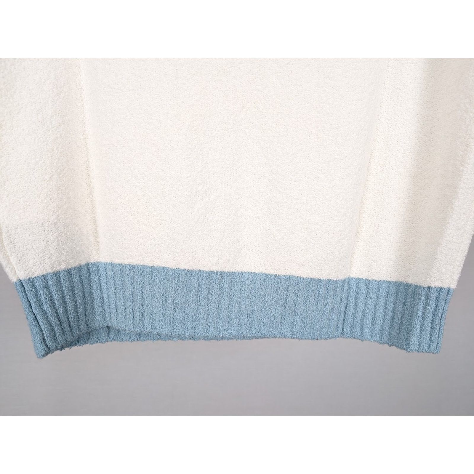 Casablanca o1rshd1 555 / Raglan Boucle Polo Shirt in White/Blue Size US XXL / EU 58 / 5 - 11 Thumbnail