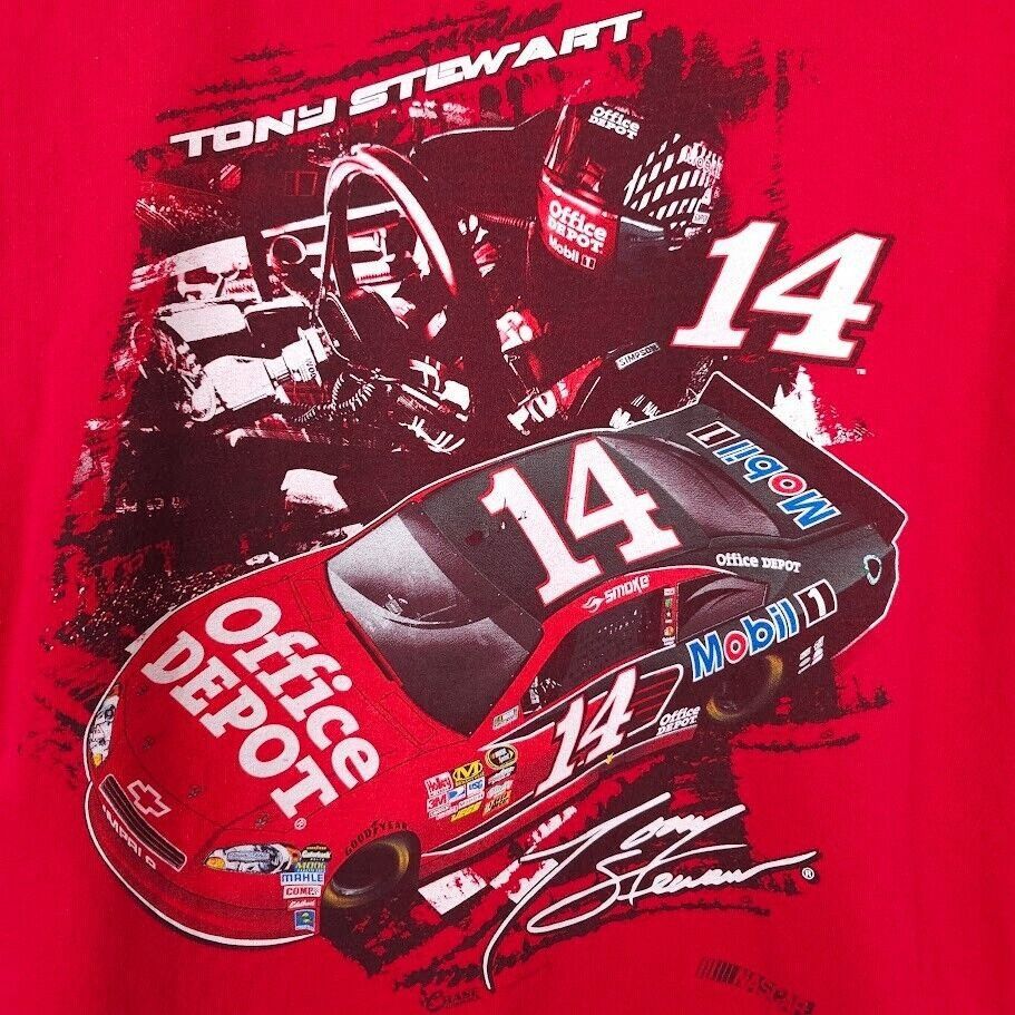 Other Tony Stewart T Shirt Mens Size XL Red NASCAR Racing Size US XL / EU 56 / 4 - 4 Thumbnail