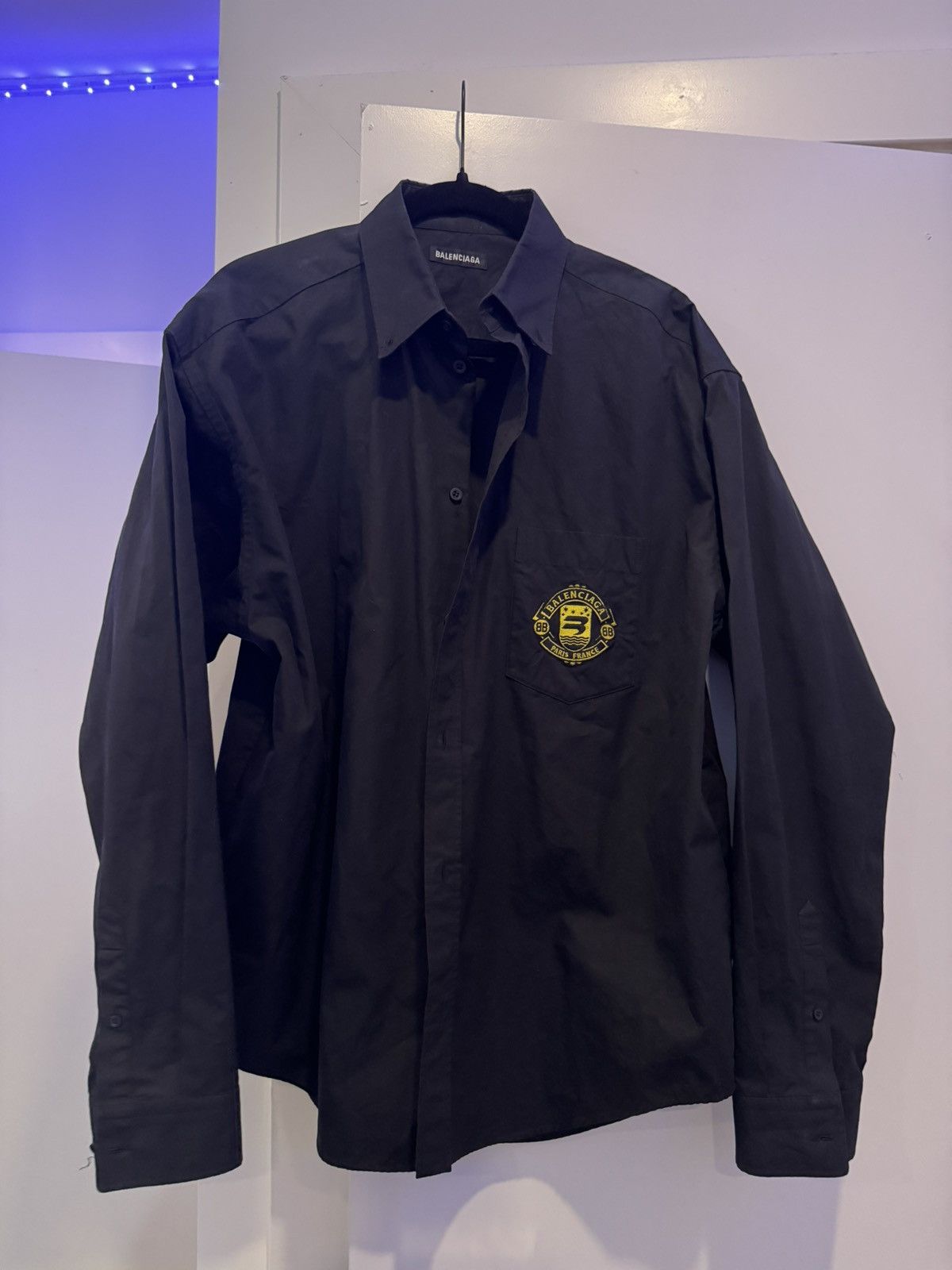 Balenciaga Balenciaga button up black sporty long sleeve shirts Size US L / EU 52-54 / 3 - 1 Thumbnail