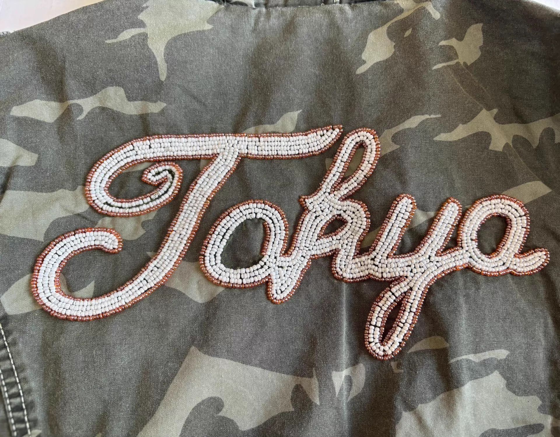 Other TOUGH Camo Beaded Floral Embroidered Drawstring Jacket Size S / US 4 / IT 40 - 8 Thumbnail