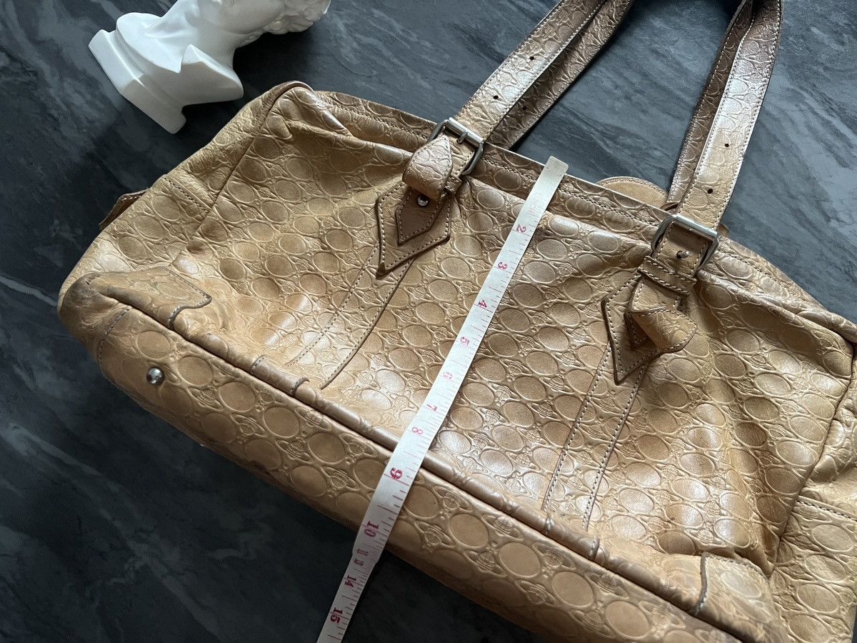 Vivienne Westwood Vivienne Westwood : Monogram Orb Logo Leather Handle Bag Size ONE SIZE - 16 Thumbnail