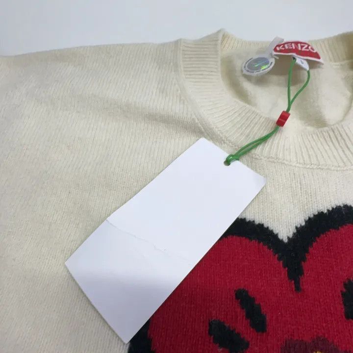 Kenzo Kenzo Floral Logo Knitted Sweater for Women -2507 Size L / US 10 / IT 46 - 4 Thumbnail