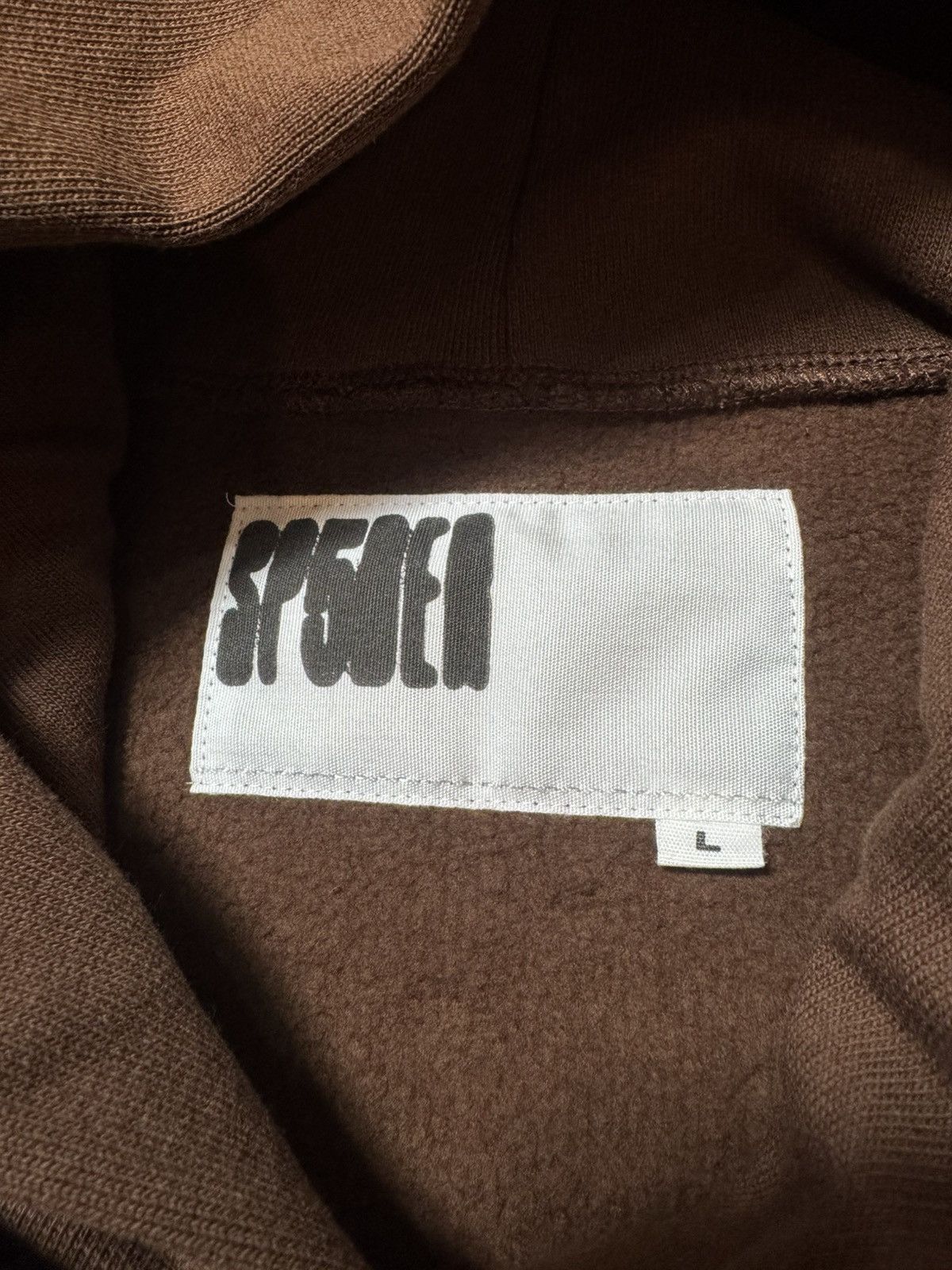 Sp5der SP5DER BROWN RHINESTONE OG WEB HOODIE - SIZE LARGE Size US L / EU 52-54 / 3 - 7 Thumbnail