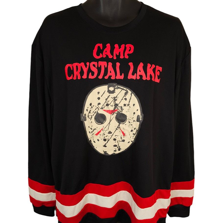 Other Friday The 13th Hockey Jersey Mens Size XL Black Camp Size US XL / EU 56 / 4 - 1 Thumbnail