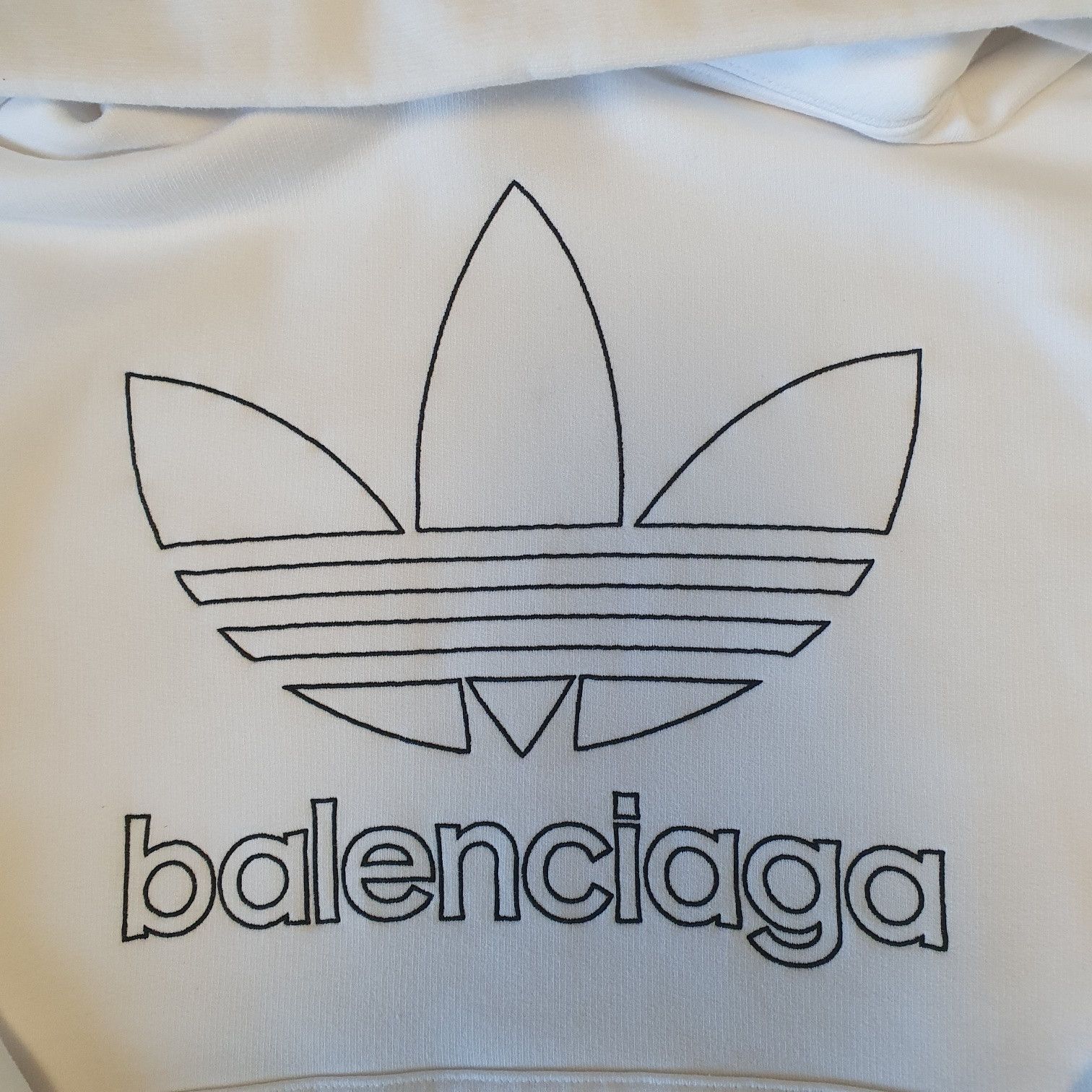 Adidas × Balenciaga RARE)) Balenciaga Adidas White Hoodie Size US S / EU 44-46 / 1 - 2 Thumbnail