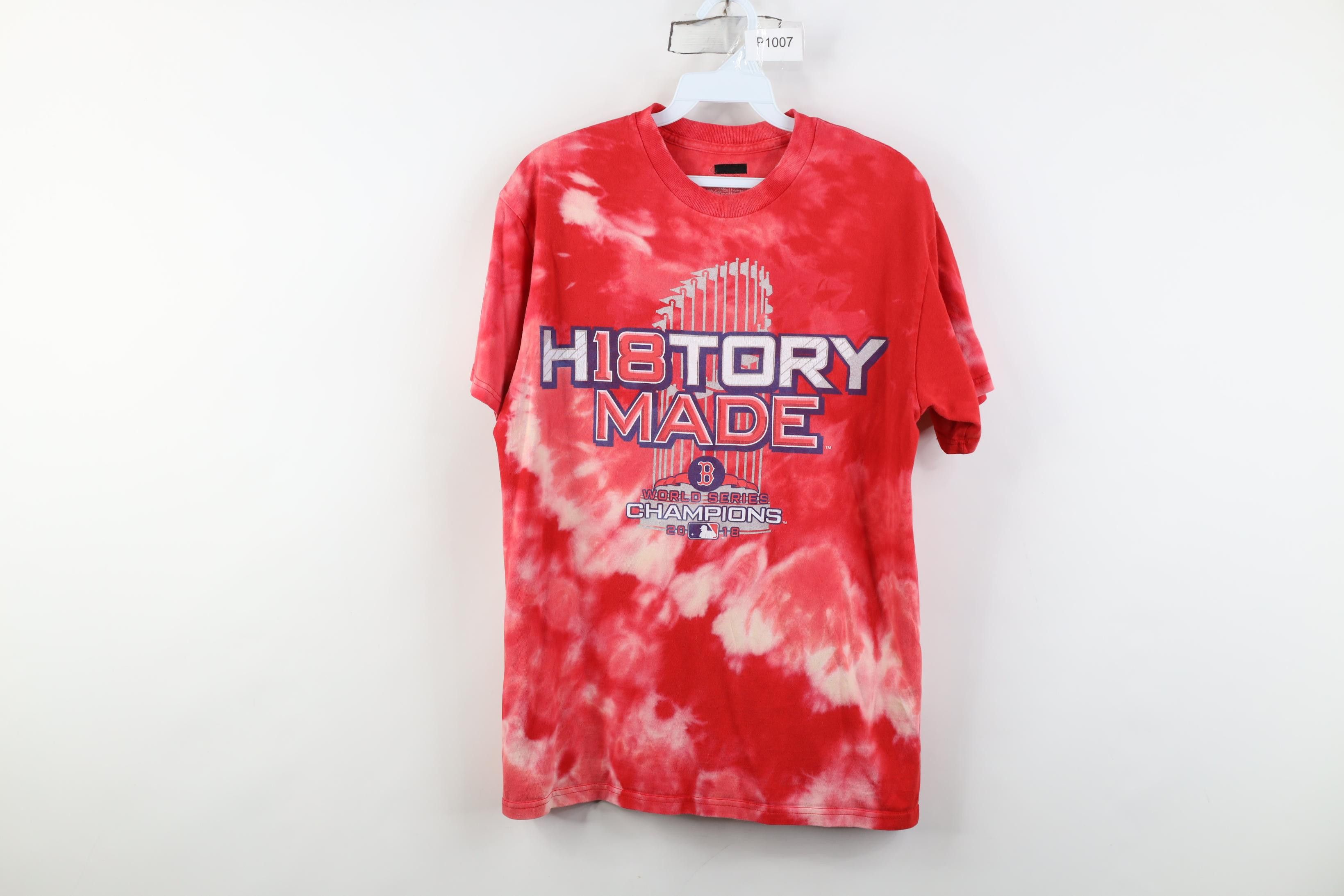 Vintage Y2K 2018 World Series Champs Boston Red Sox Baseball T-Shirt Size US M / EU 48-50 / 2 - 1 Thumbnail
