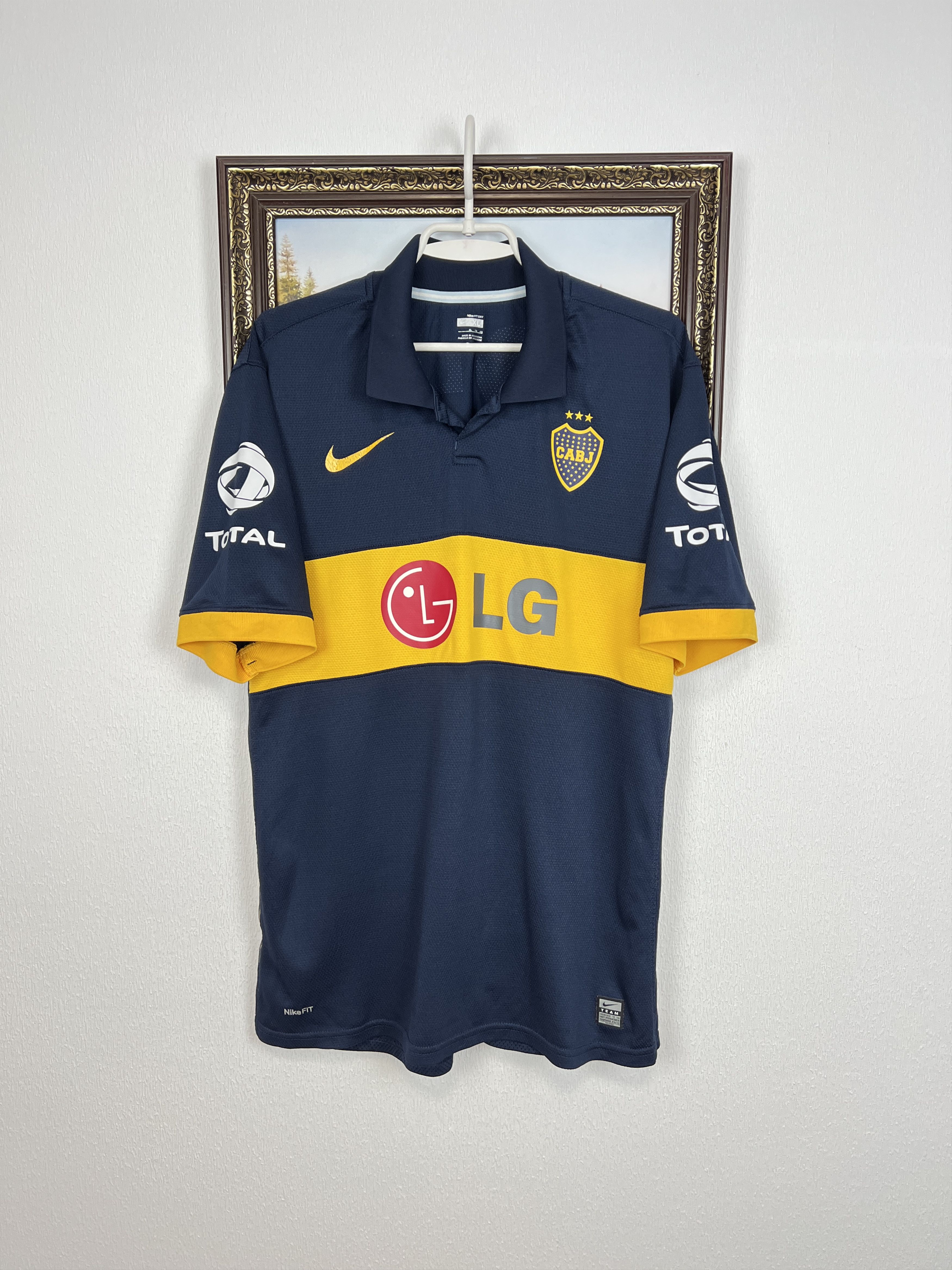 Nike Boca Juniors football shirt 2009 Soccer Nike Jersey Tee Hype Size US XL / EU 56 / 4 - 1 Thumbnail