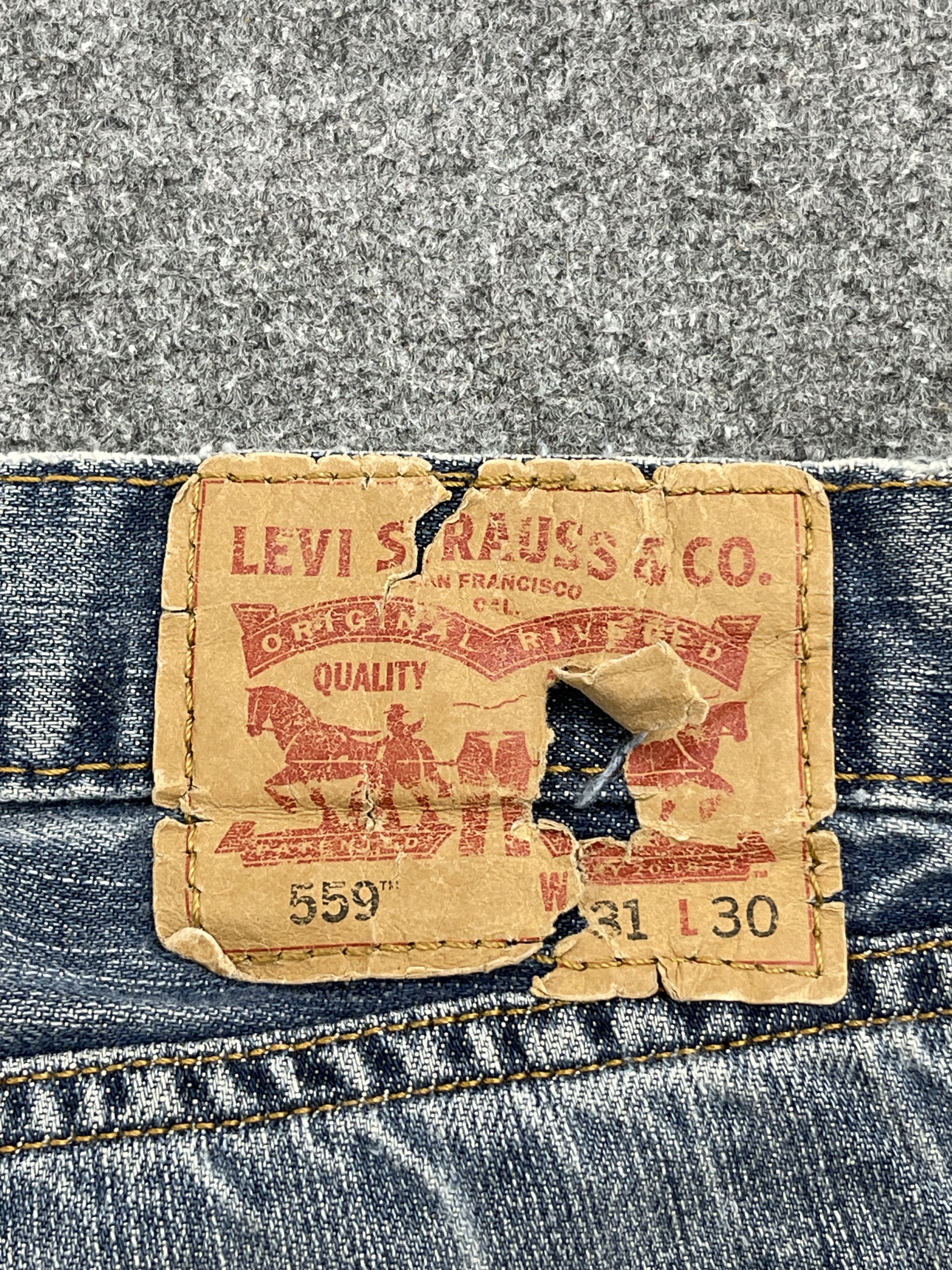 Levi's Vintage Levis 559 Blue Denim Jeans DP2580 Size US 32 / EU 48 - 5 Thumbnail