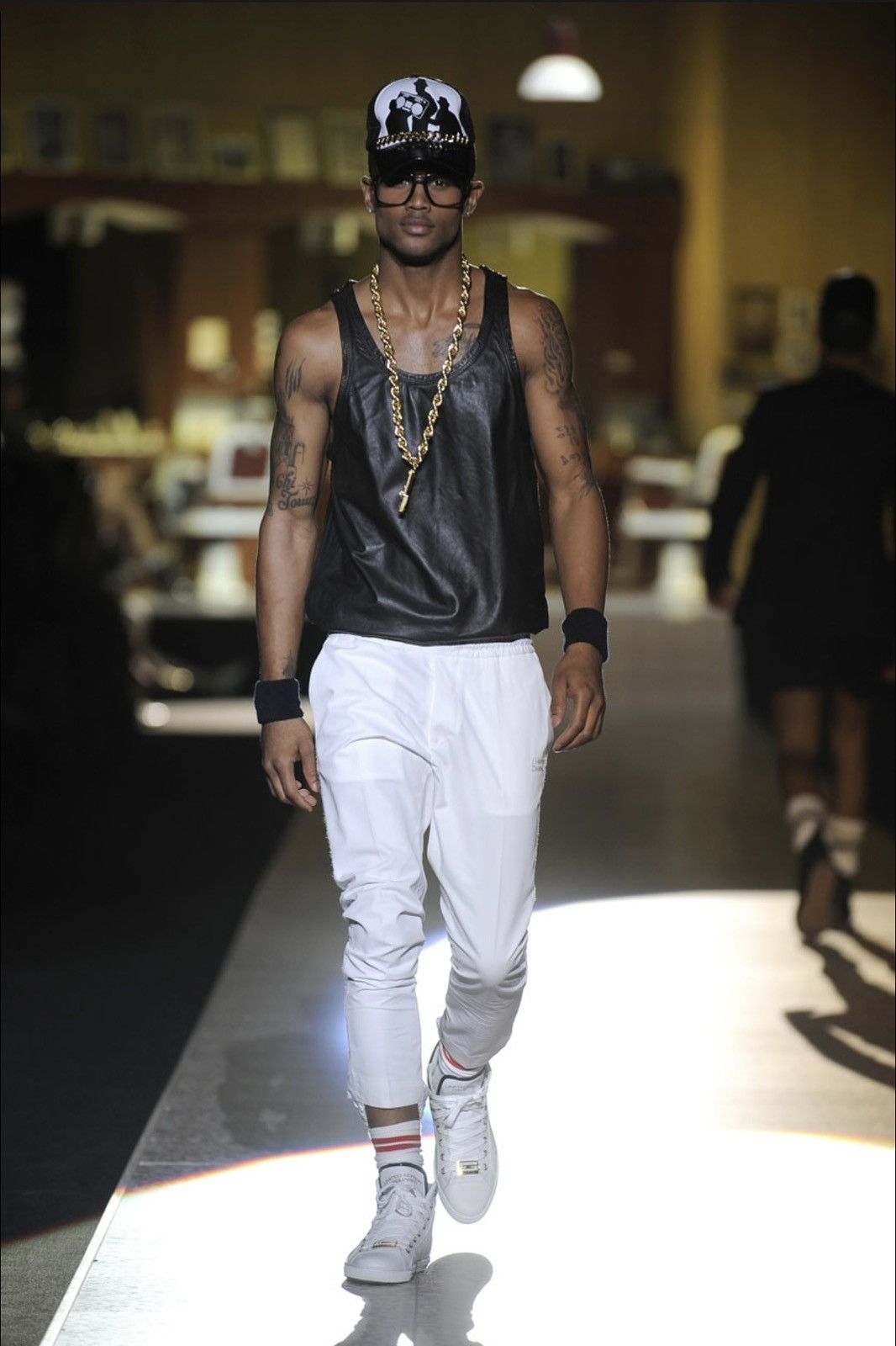 Dsquared2 SS09 Dsquared archive black leather tank vest shirt logo Size US M / EU 48-50 / 2 - 1 Thumbnail