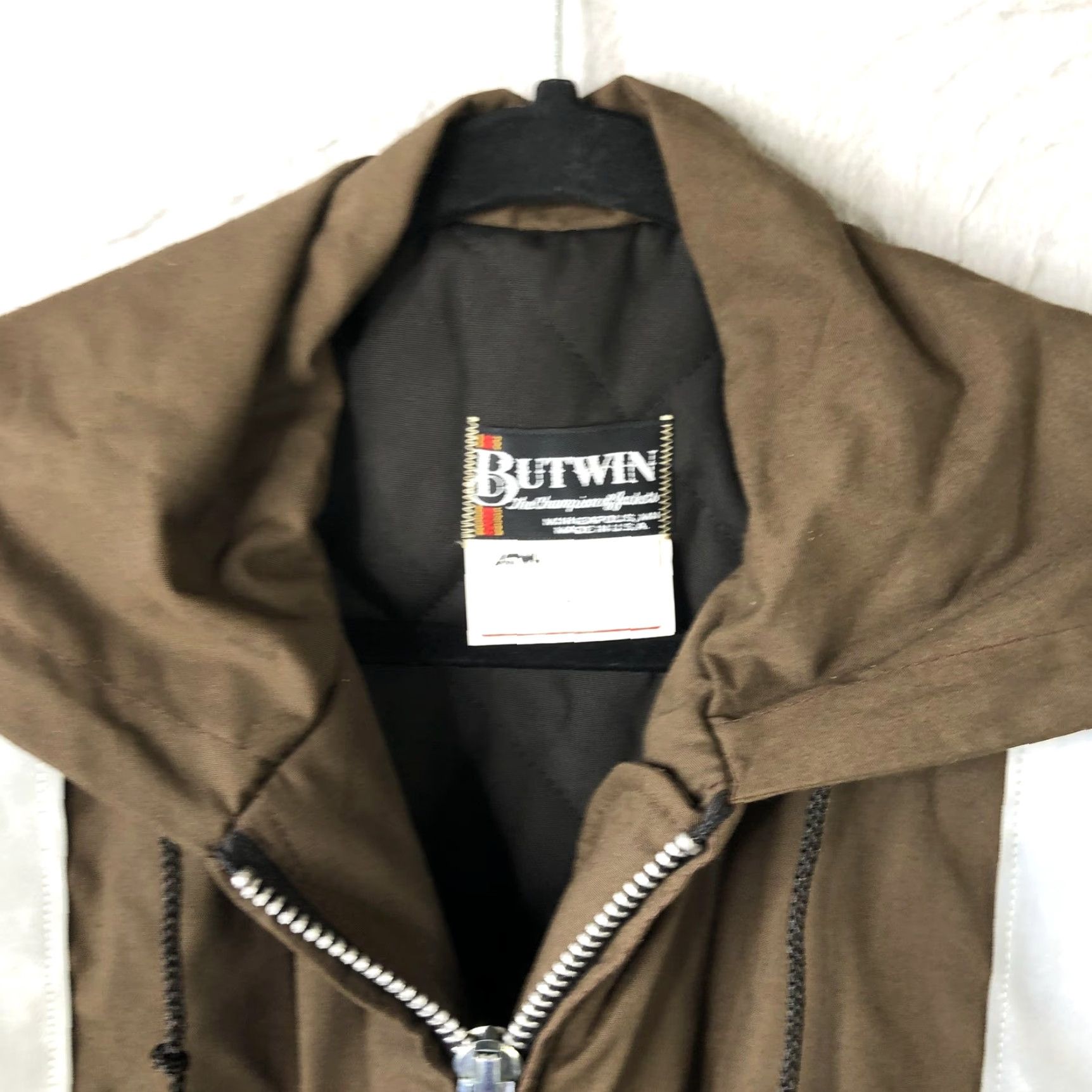 Vintage VINTAGE Butwin Jacket Mens 42 Brown Reflective Hooded Parka Allied 70s Size US XS / EU 42 / 0 - 5 Thumbnail