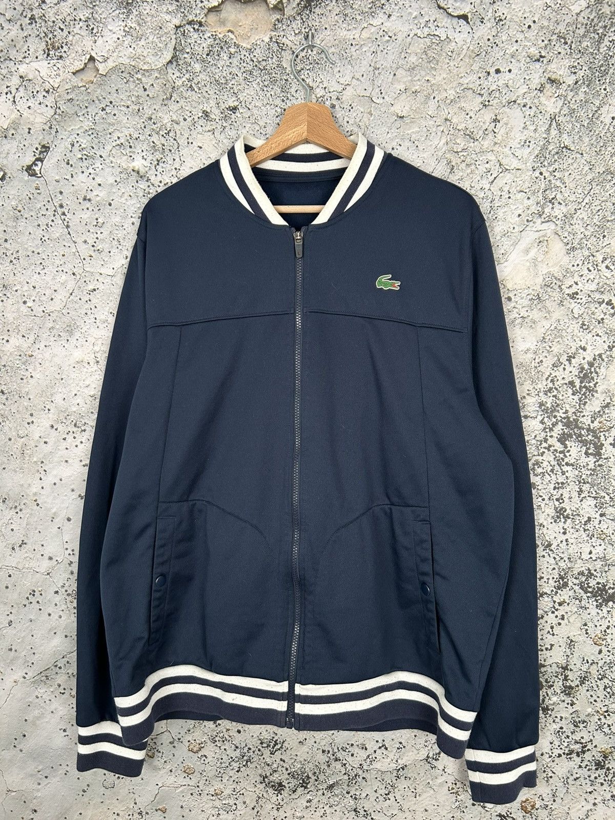 Other Lacoste Zip Sweatshirt Tracksuit Jacket Streetwear Drill Rap Size US L / EU 52-54 / 3 - 1 Thumbnail