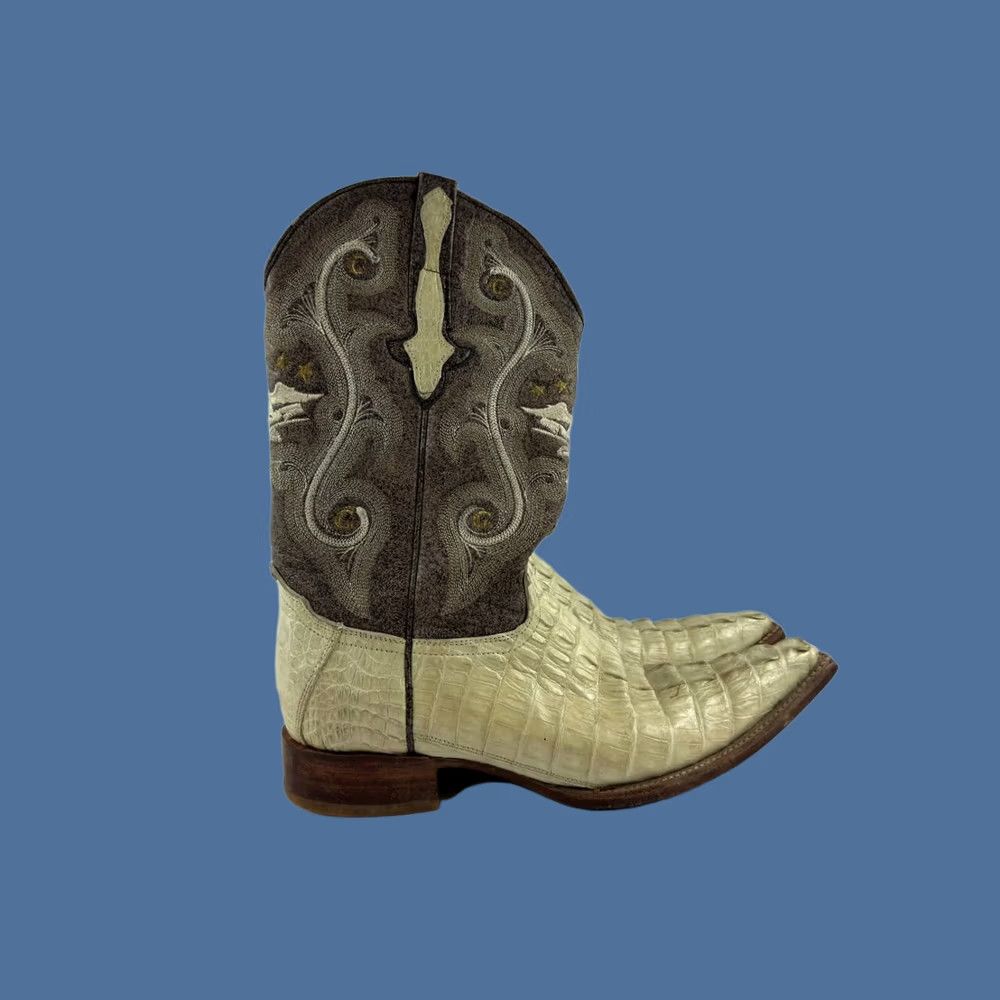 Vintage VINTAGE Acme Boots Cowboy Western Leather Size 7.5  display picture 2