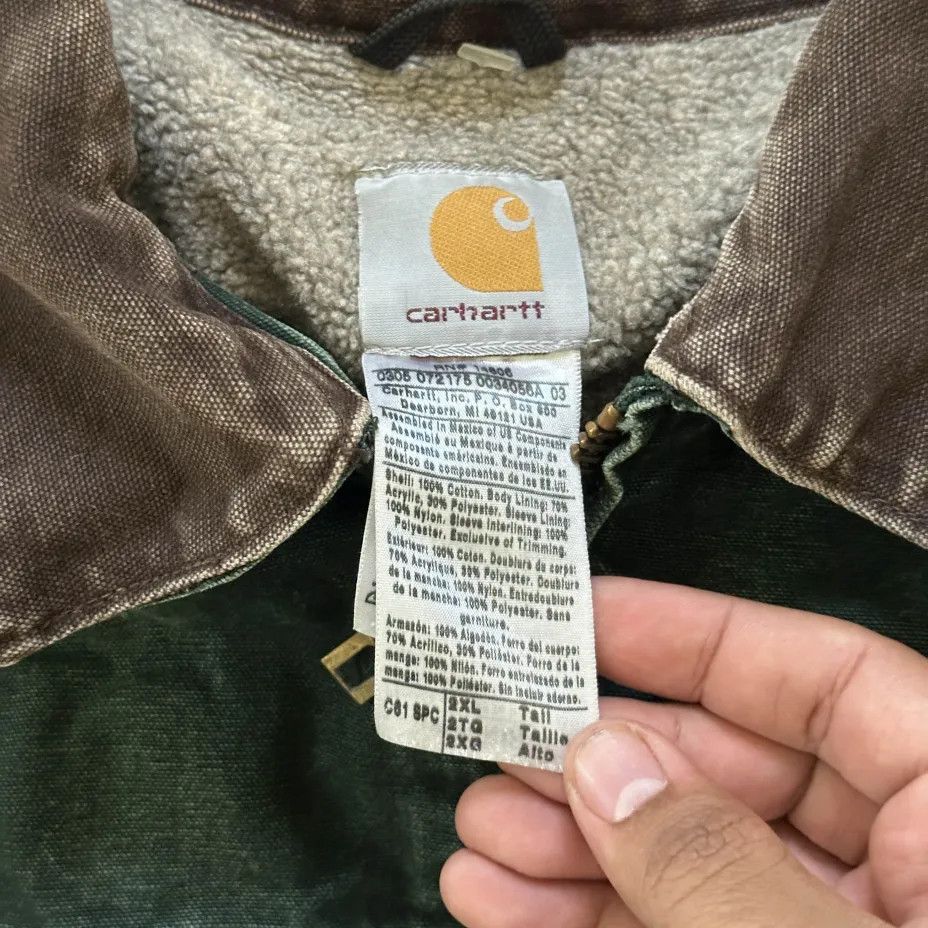 Carhartt Vintage Cahartt C61 SPC Spruce Green Chore Coat Size US XXL / EU 58 / 5 - 4 Thumbnail