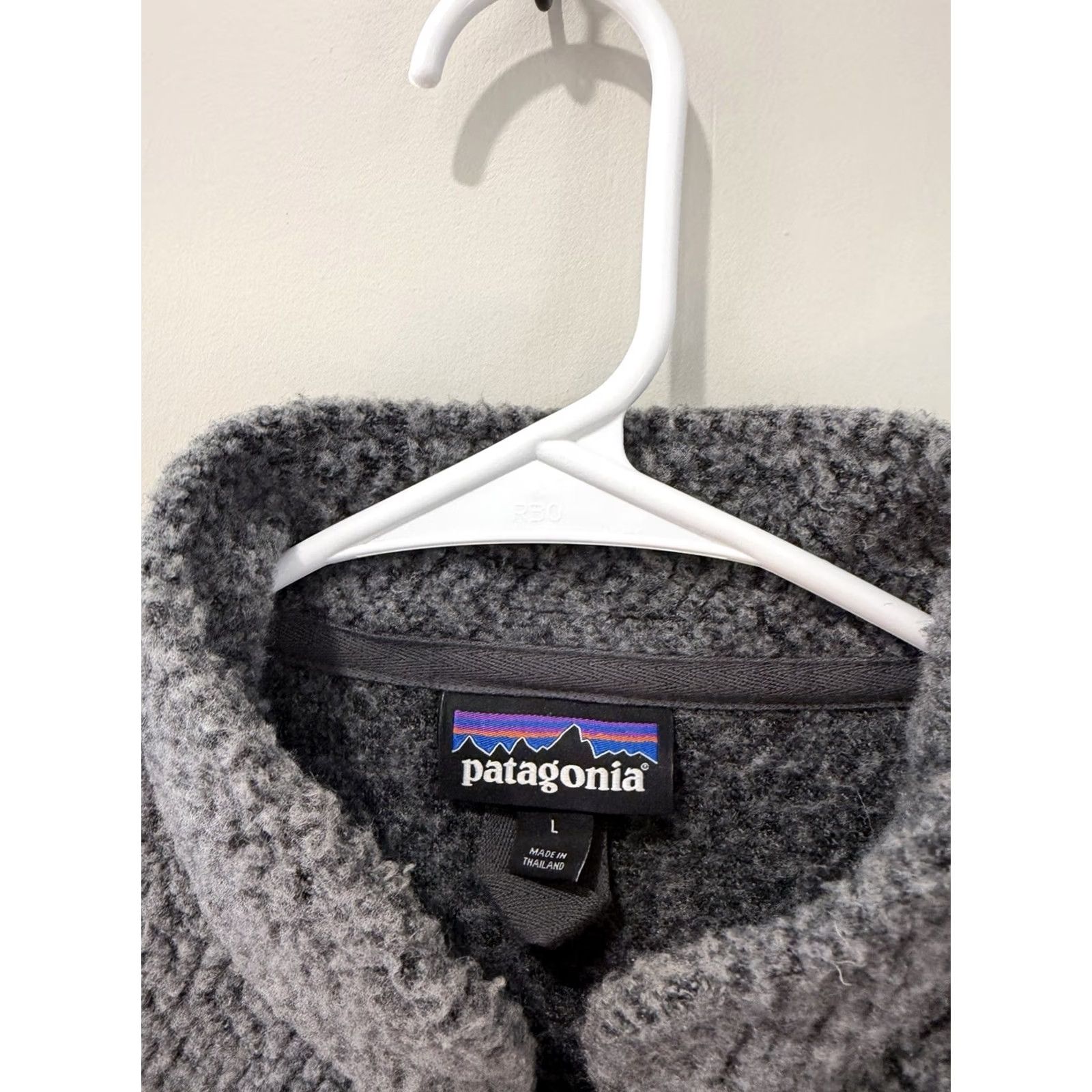 Patagonia Patagonia Woolyester Fleece Jacket Womens Large Forge Gray Sweater 26950 Size L / US 10 / IT 46 - 3 Thumbnail