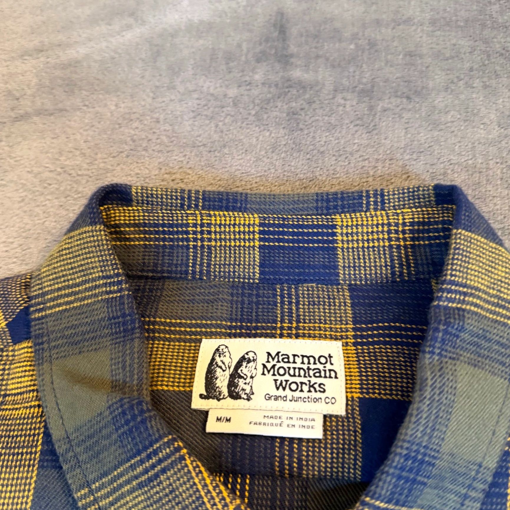 Marmot Marmot Fairfax Novelty Lightweight Flannel Shirt Mens M Navy Yellow Plaid Casual Outdoors Size US M / EU 48-50 / 2 - 5 Thumbnail
