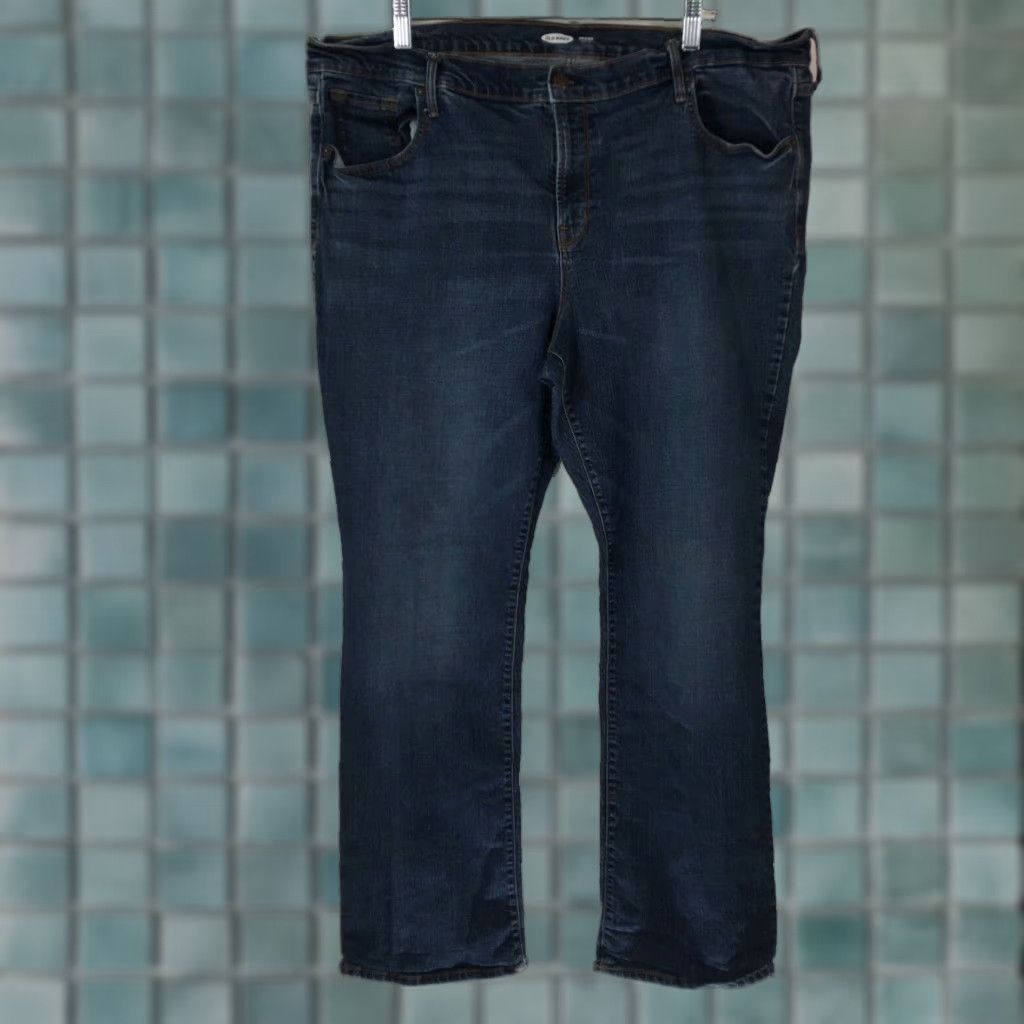 Old Navy Old Navy Womens Regular Denim Jeans 20 Blue High Rise Straight 31in 90s Preppy College Durable Comfort Jeans Women Size 20 Size 42" / US 20 - 1 Thumbnail
