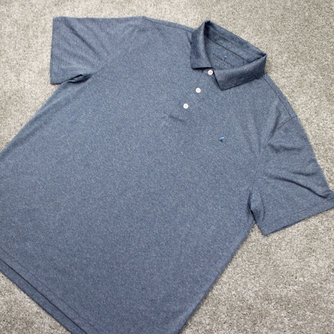 Vintage Tailor Vintage Polo Shirt Mens Large Blue 100% Polyester Short Sleeve Pullover Shirt Size US L / EU 52-54 / 3 - 3 Thumbnail