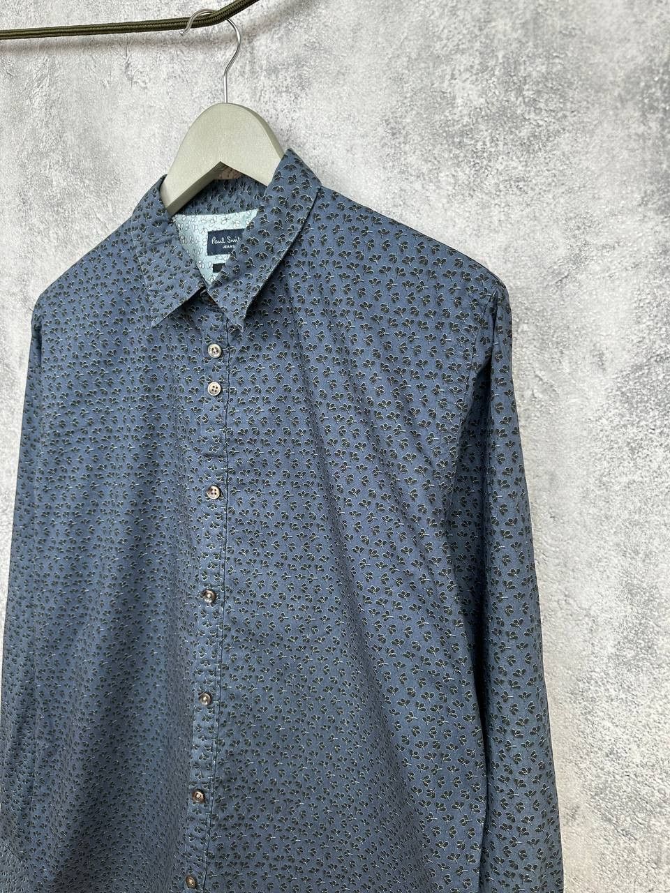 Paul Smith Paul Smith Jeans Button Up Shirt Flowered Navy LS Size US L / EU 52-54 / 3 - 5 Thumbnail
